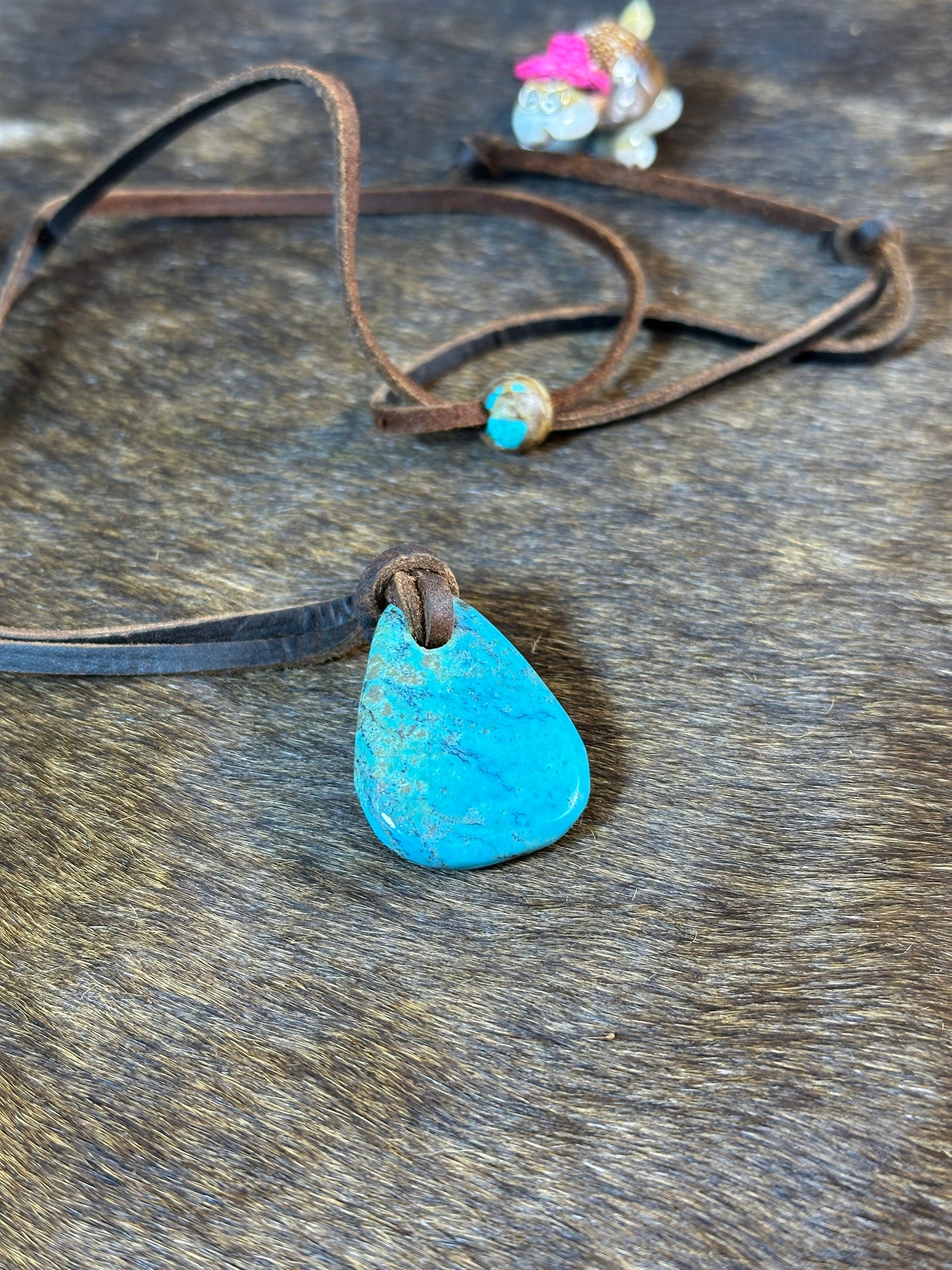 Kingman Leather Necklace