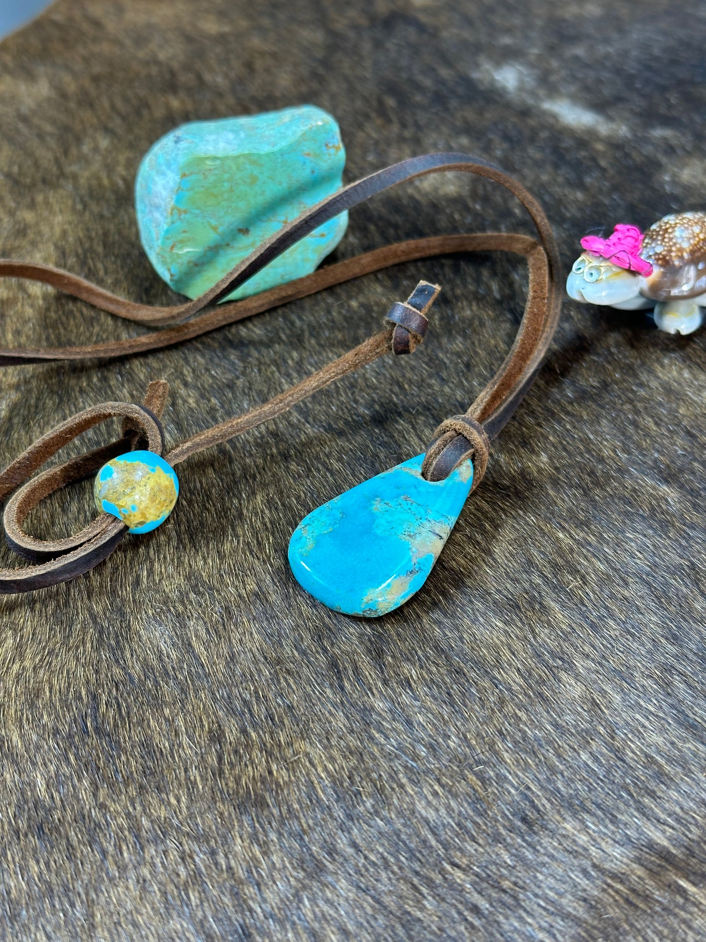 Kingman Leather Necklace