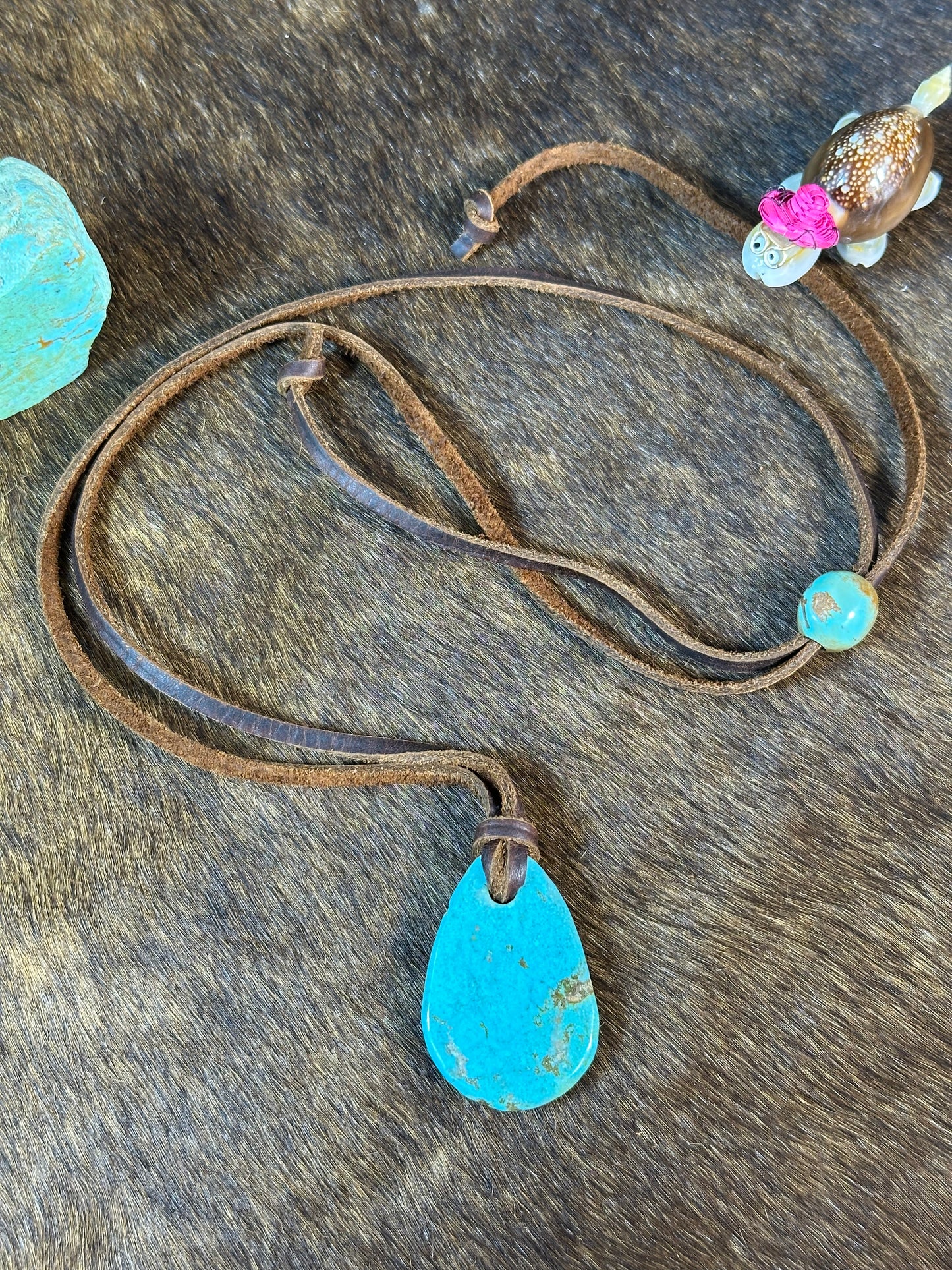 Kingman Leather Necklace