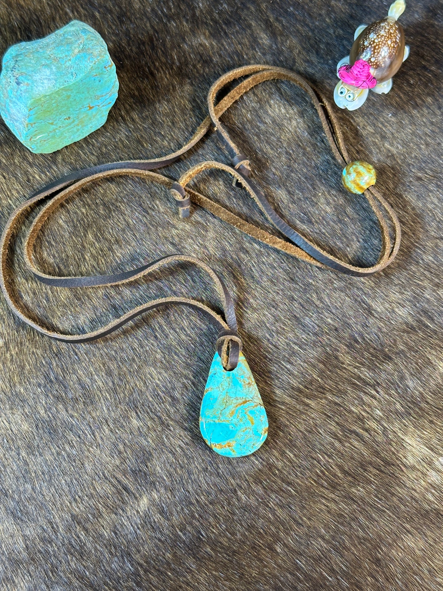 Kingman Leather Necklace