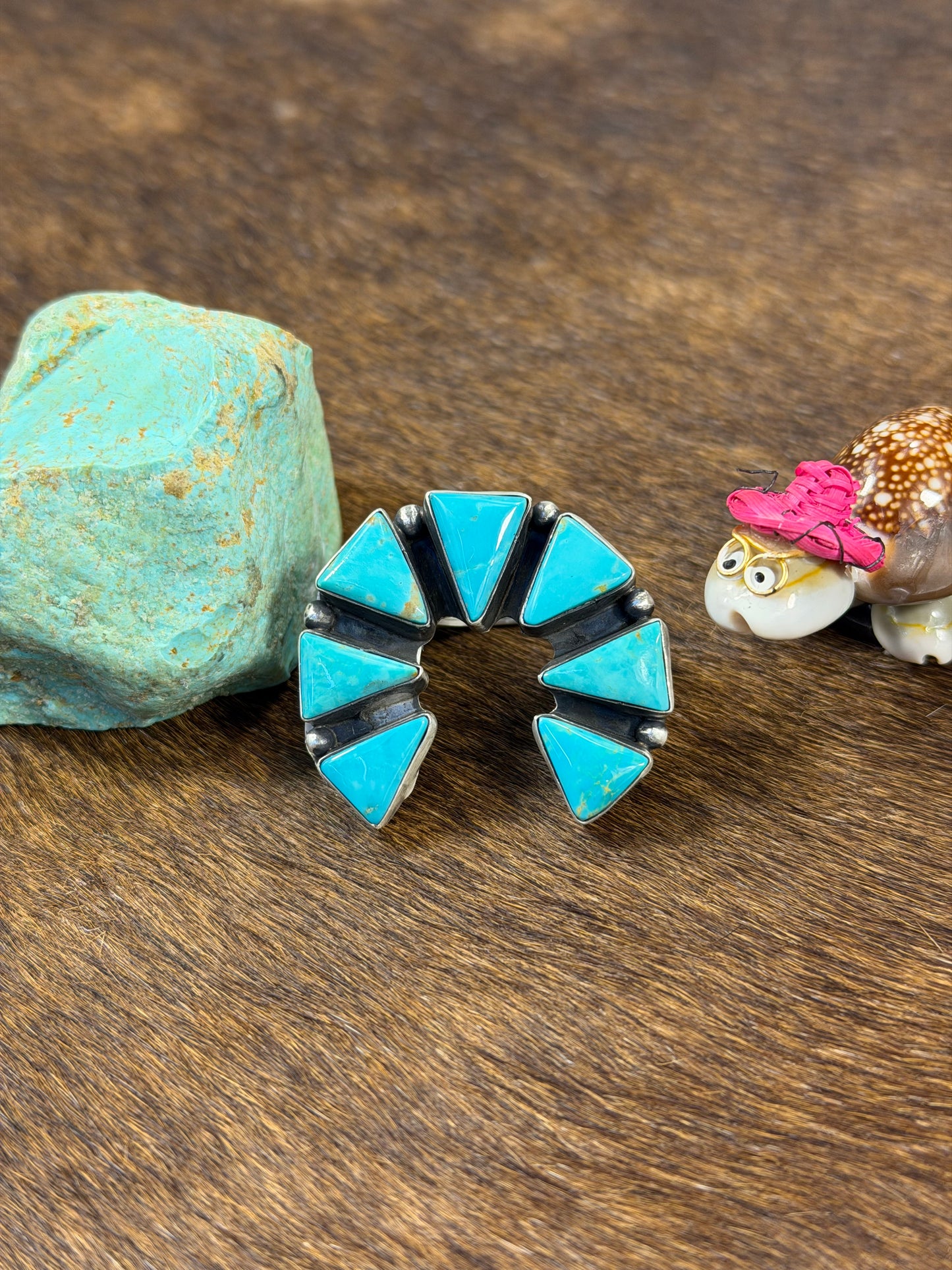 Kingman Turquoise Naja Ring