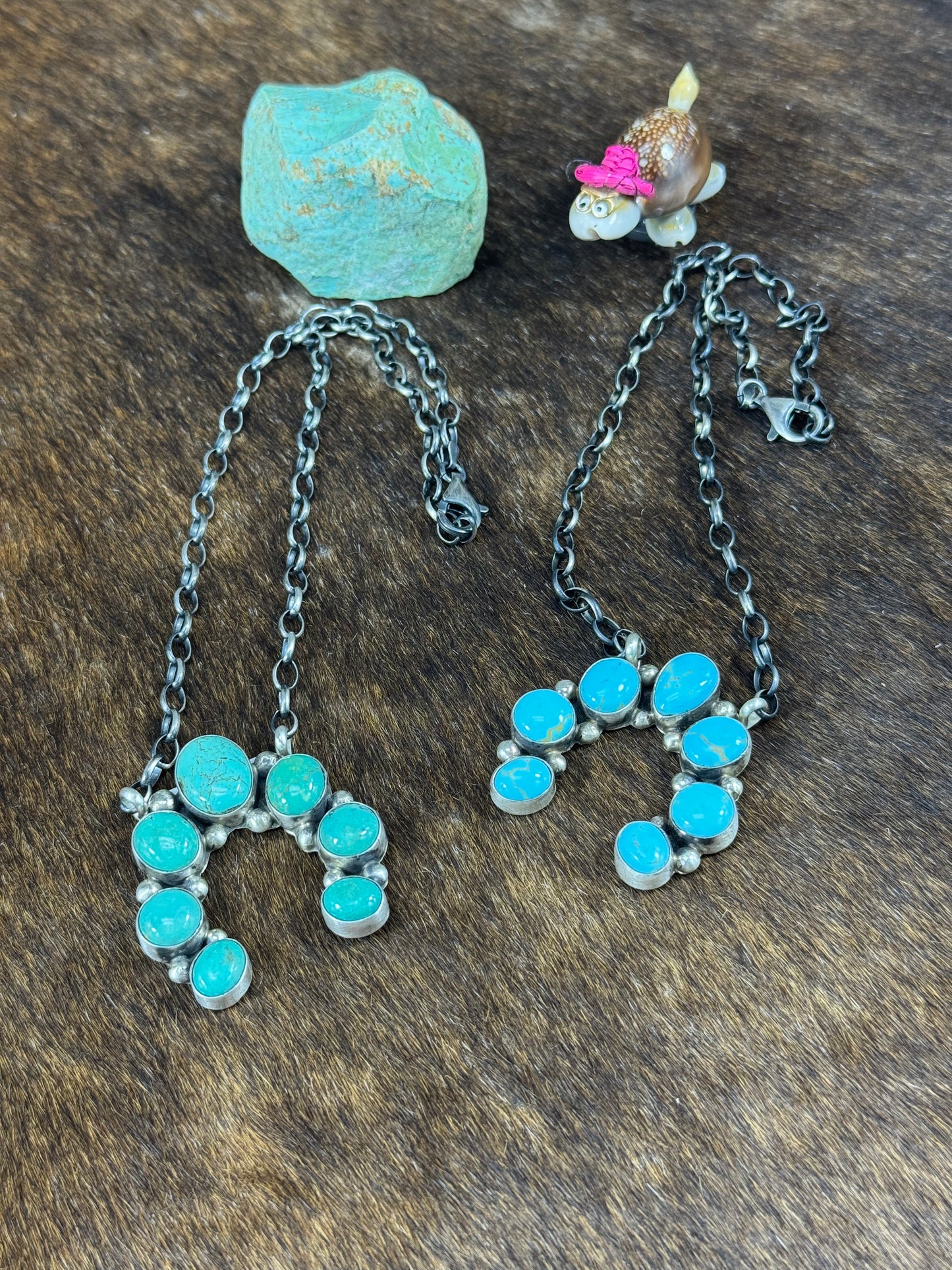 Kingman Turquoise Naja Necklace