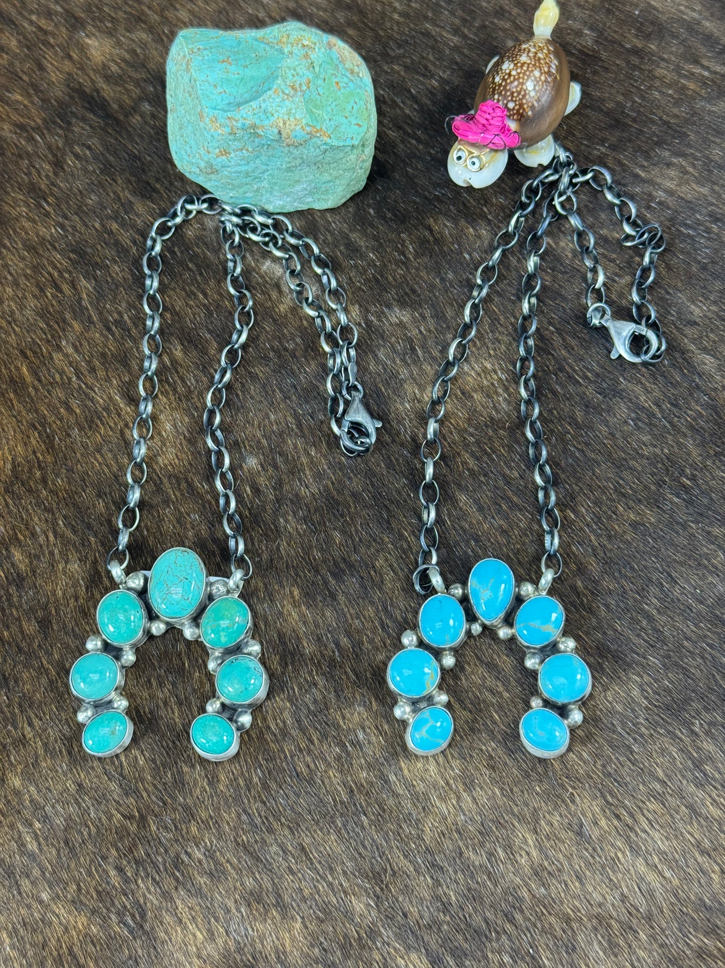 Kingman Turquoise Naja Necklace
