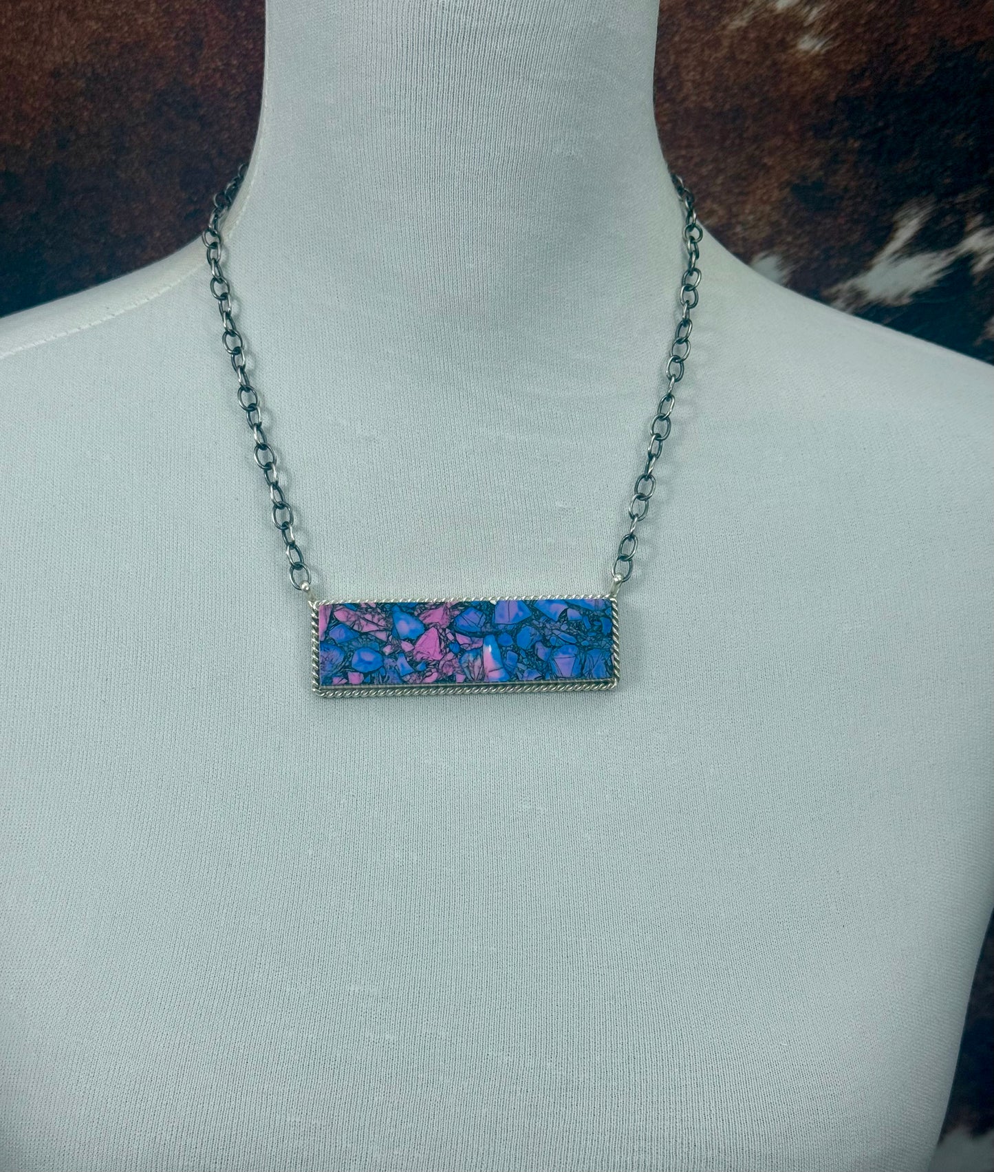 Lavender Sterling Silver Large Bar