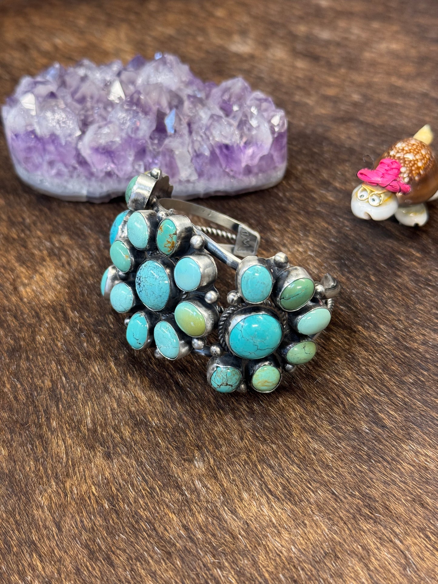 Turquoise Cluster Bracelet