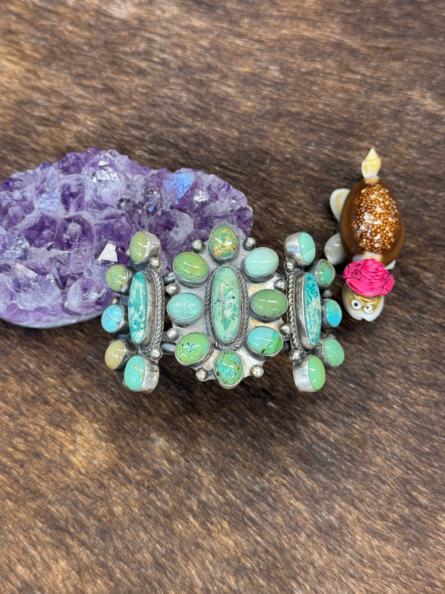 Turquoise Cluster Bracelet