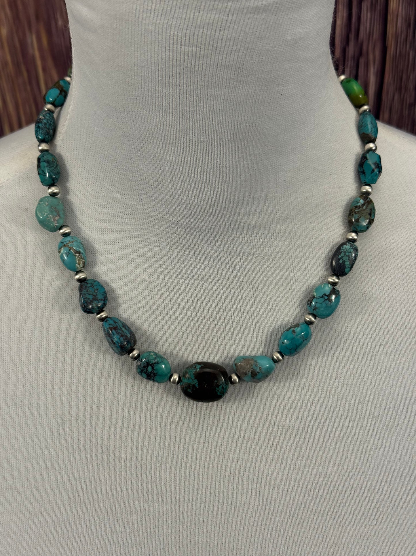 Turquoise Chunk Necklace