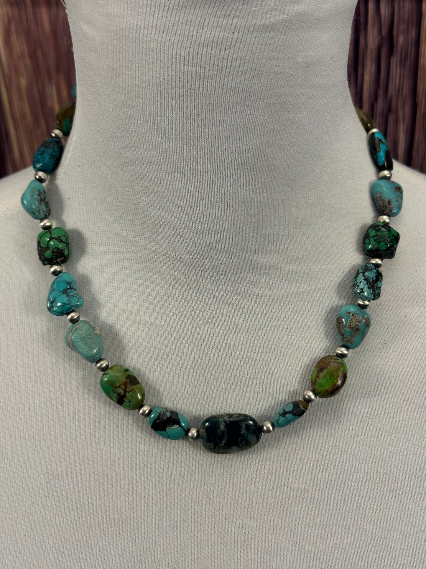 Turquoise Chunk Necklace