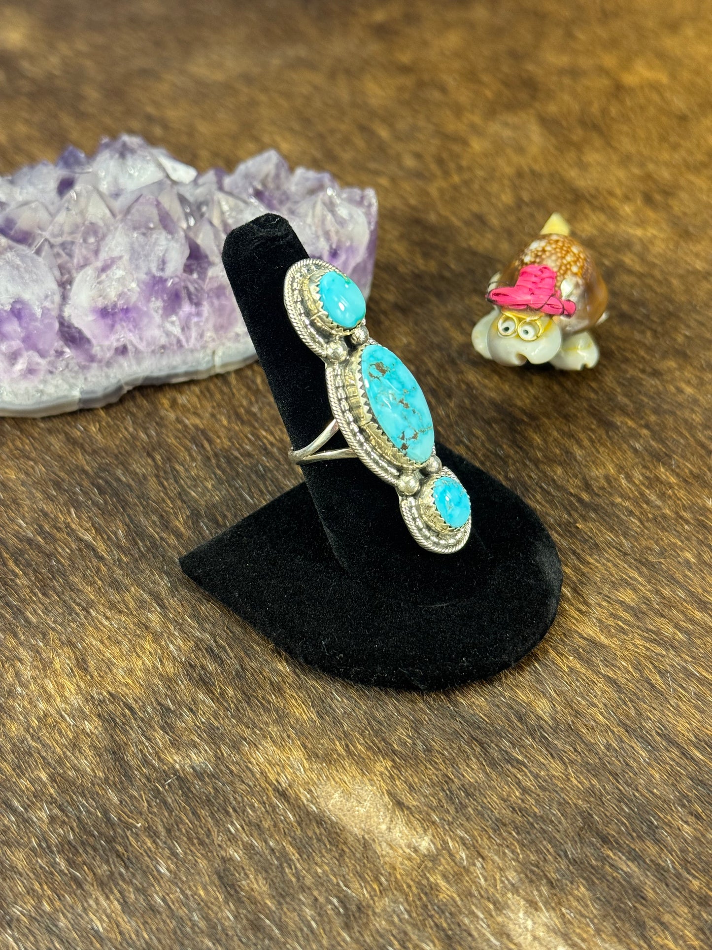 Sonoran Gold 3 stone Angelic Ring