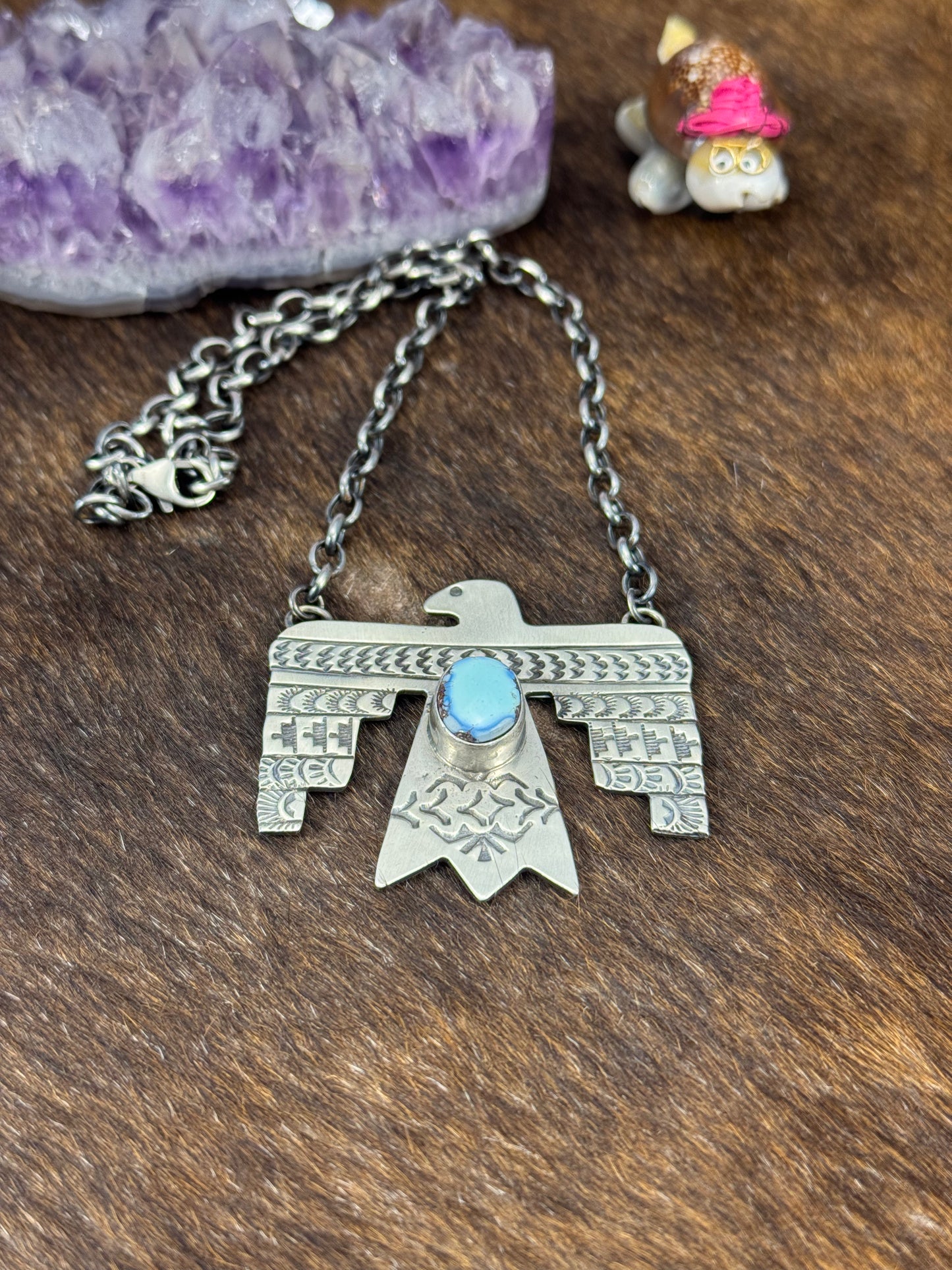 Golden Hills Thunderbird Fixed Pendant Necklace