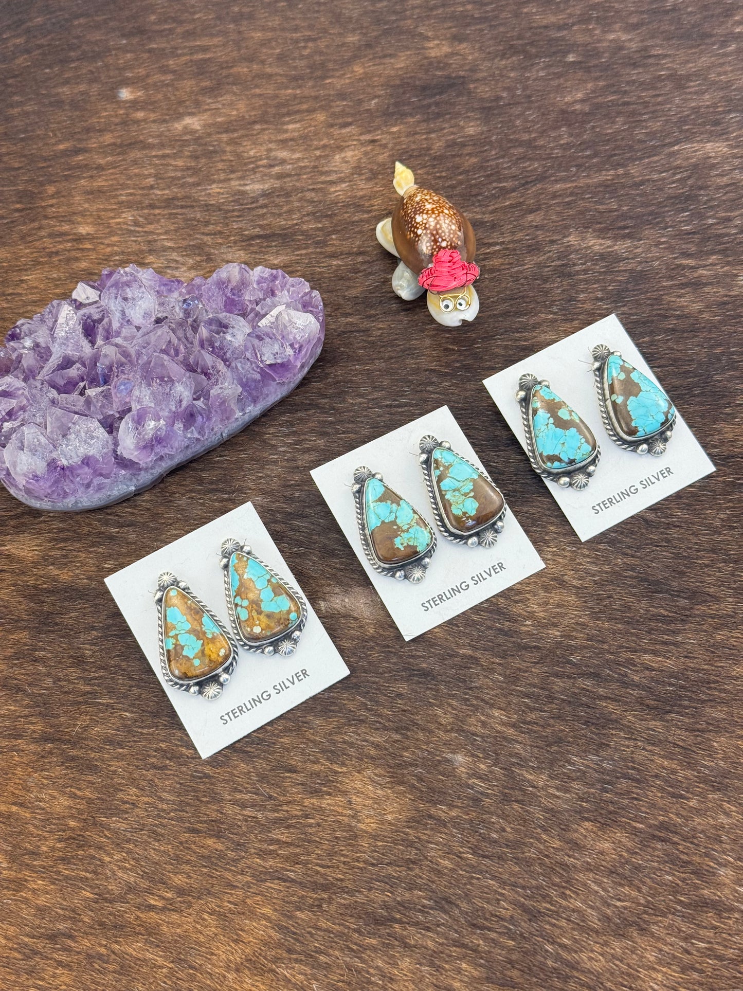 #8 Turquoise Stud Earring