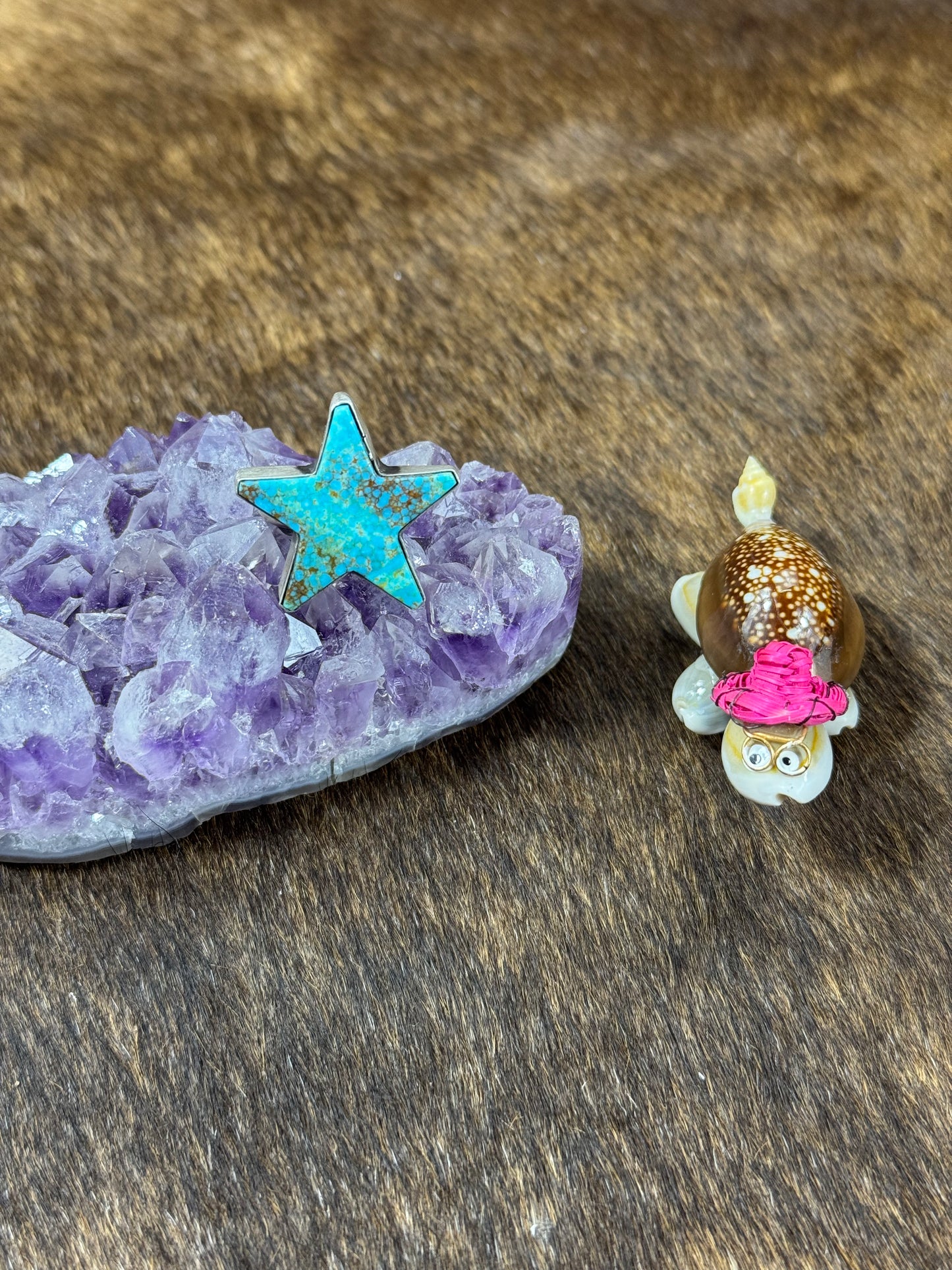 Kingman Turquoise Star Ring
