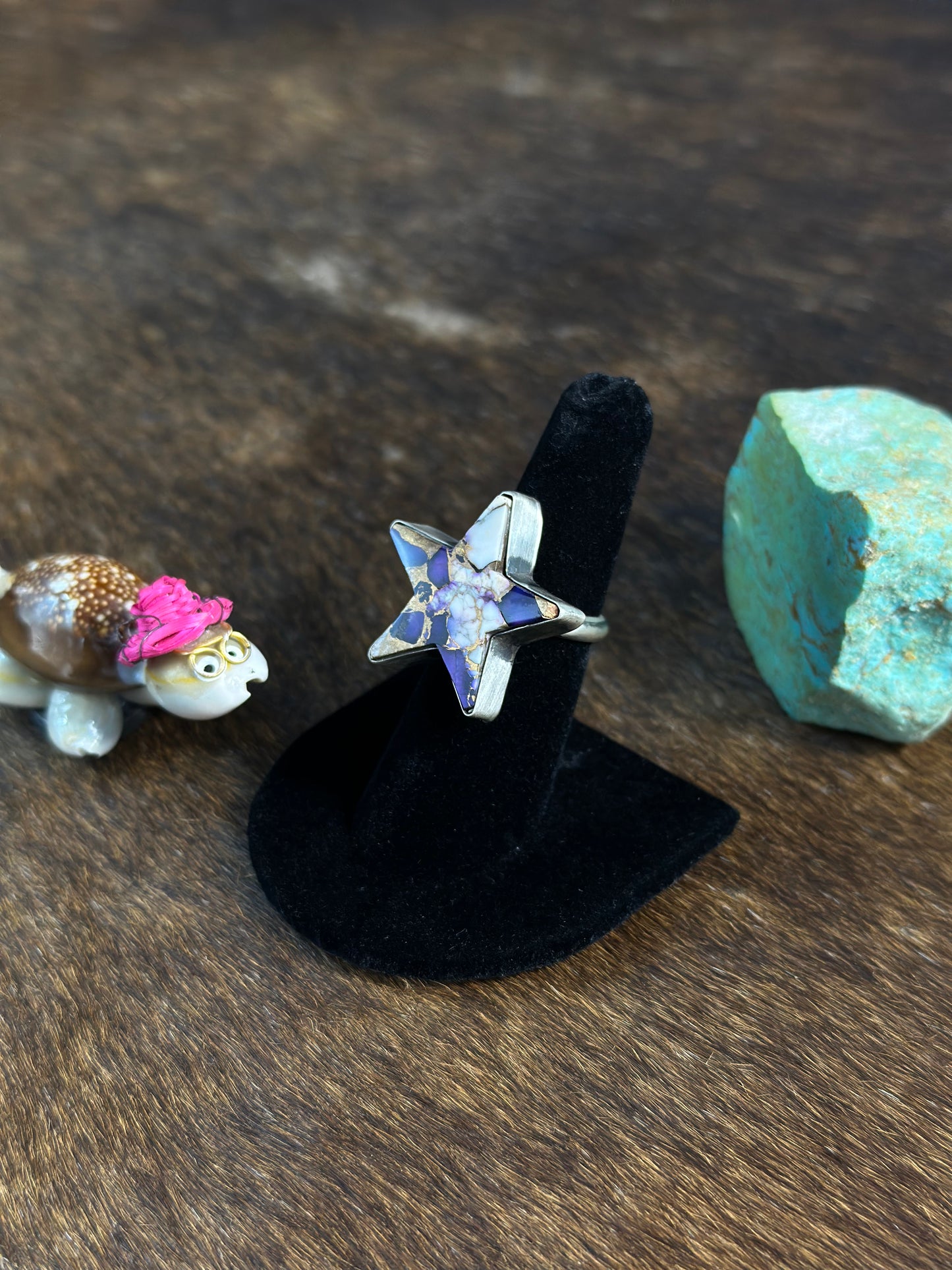 Lavender star ring