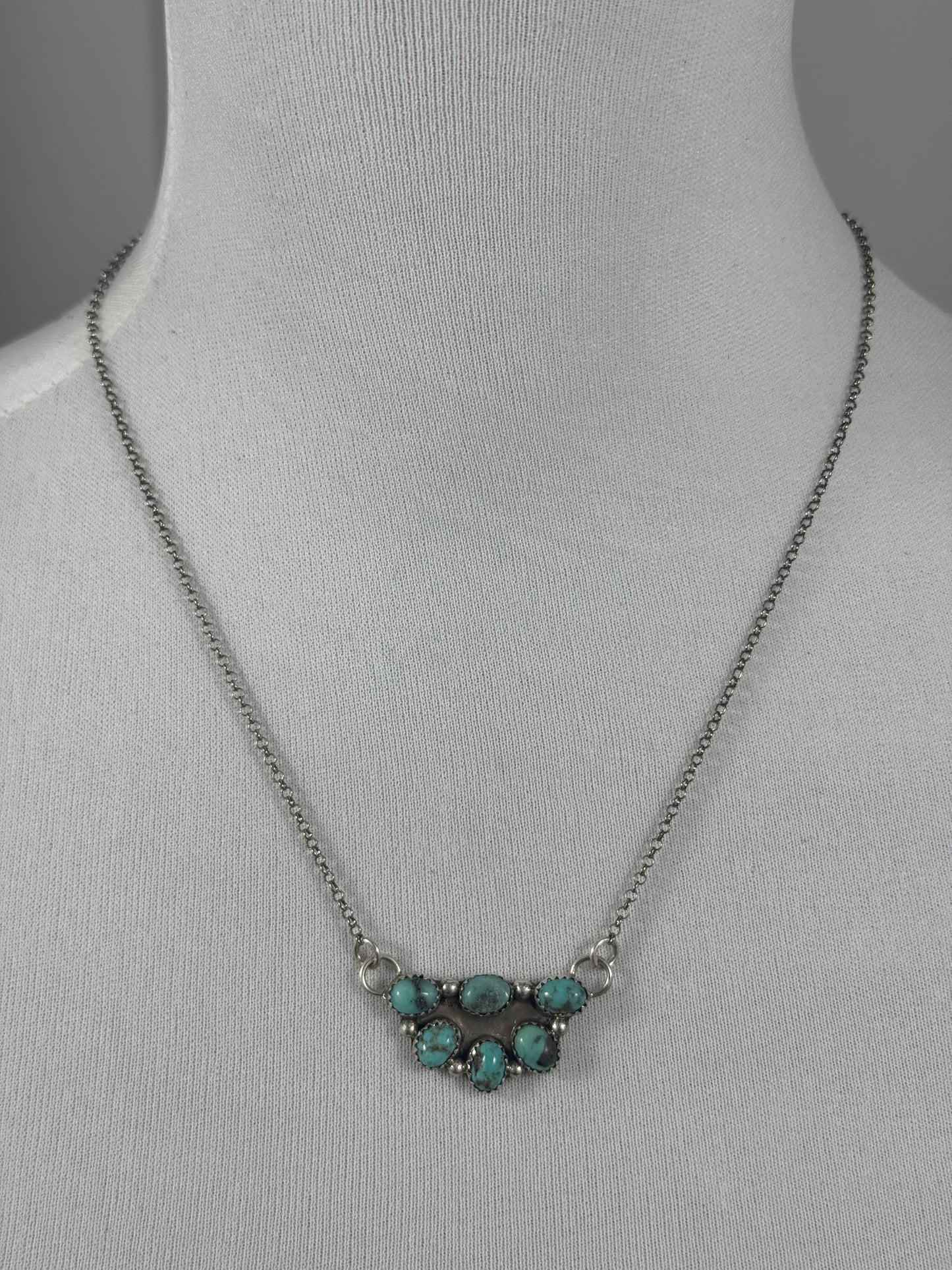 Kingman Half Cluster Necklace