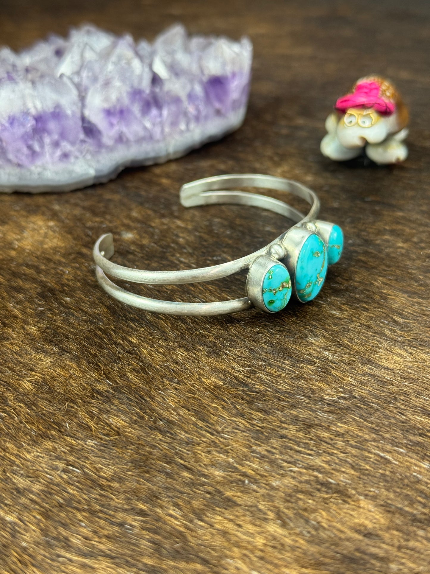 Sonoran Sterling Silver 3 Stone Bracelet