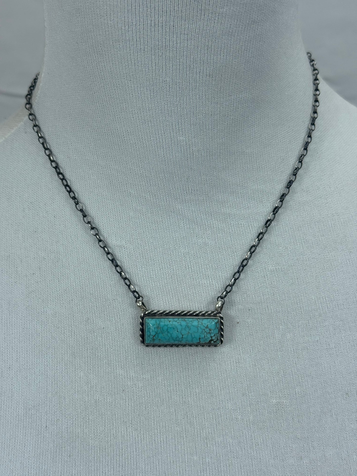 #8 Turquoise Bar Necklace