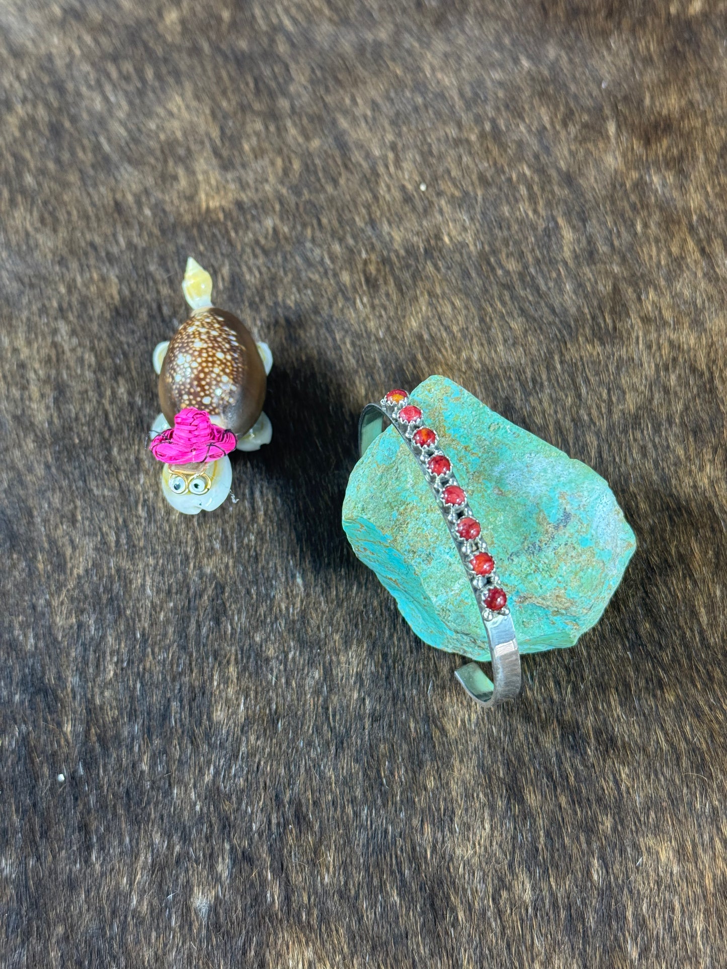 Spiny 5 Stone Row Bracelet