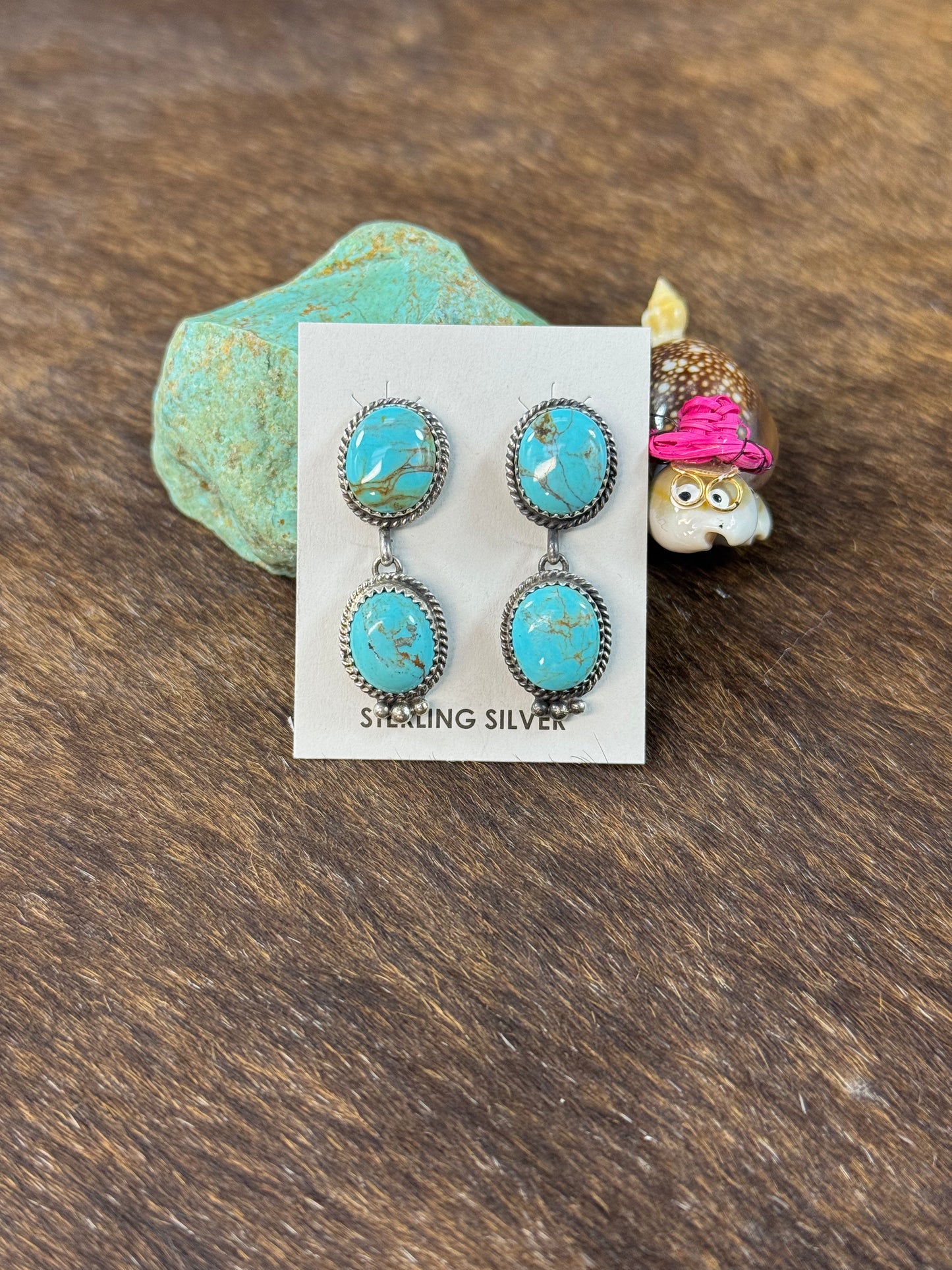 Kingman Two Stone Earring