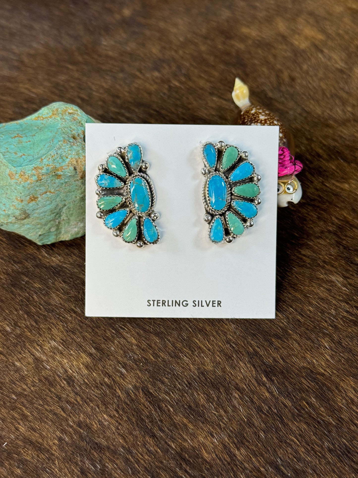Kingman Half Cluster Earring