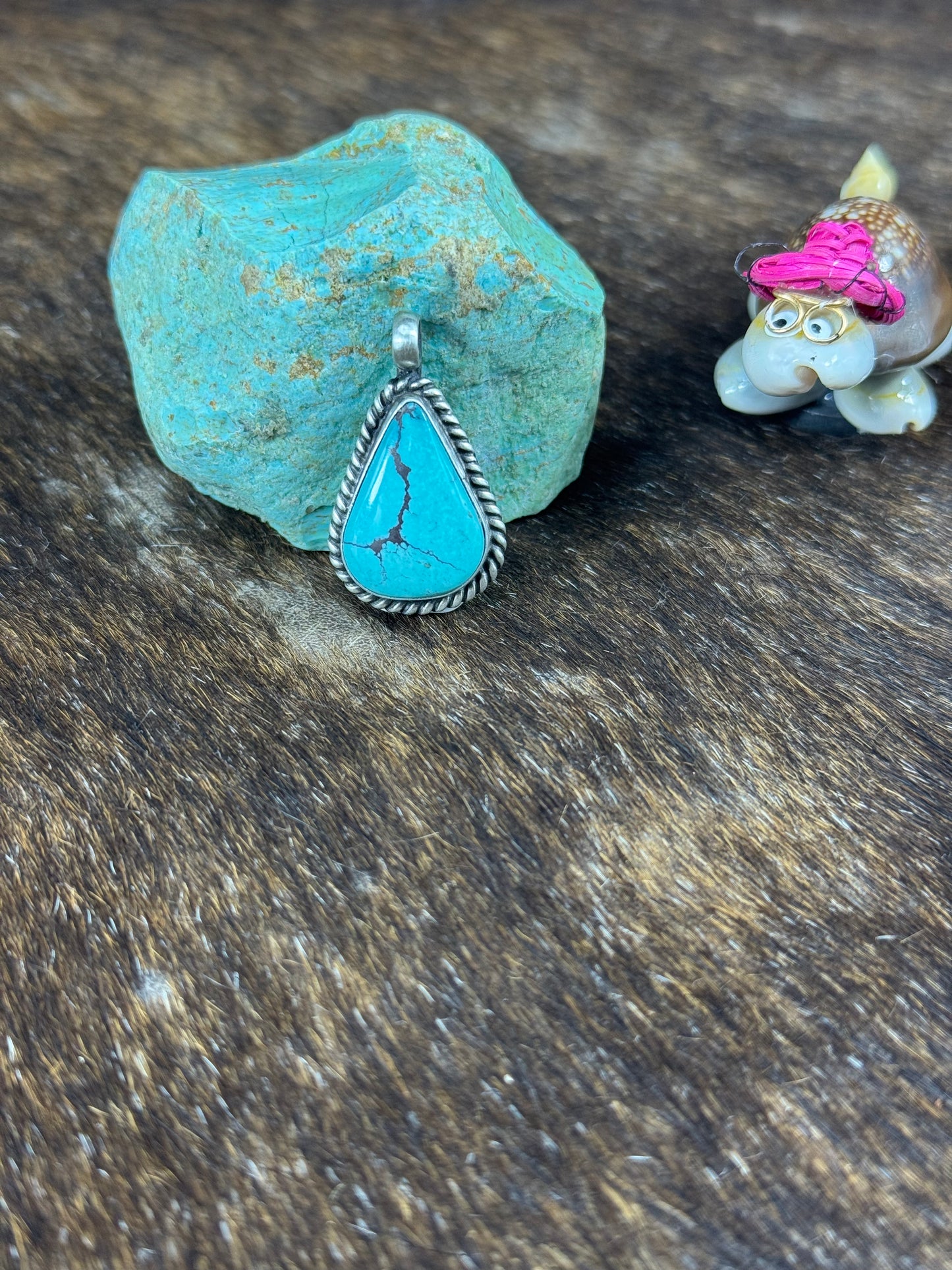 Kingman Turquoise Small Pendant