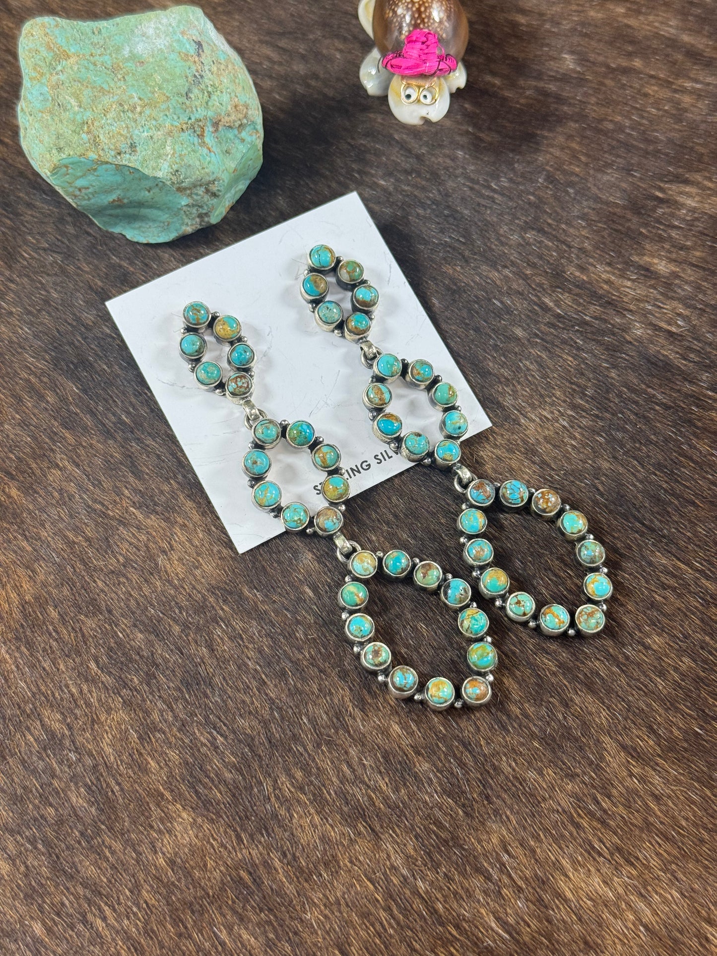 Kingman Turquoise Dangle Earrings