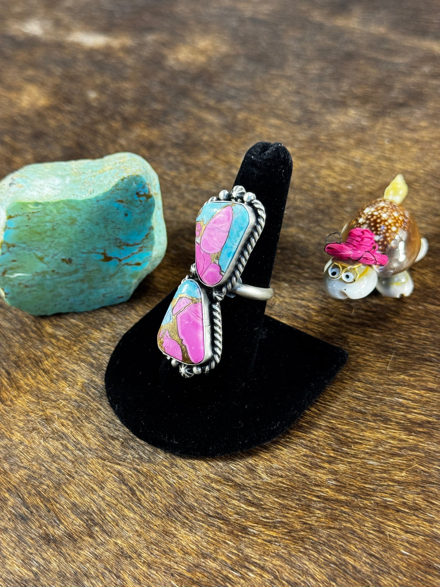 Two Stone Cotton Candy Ring