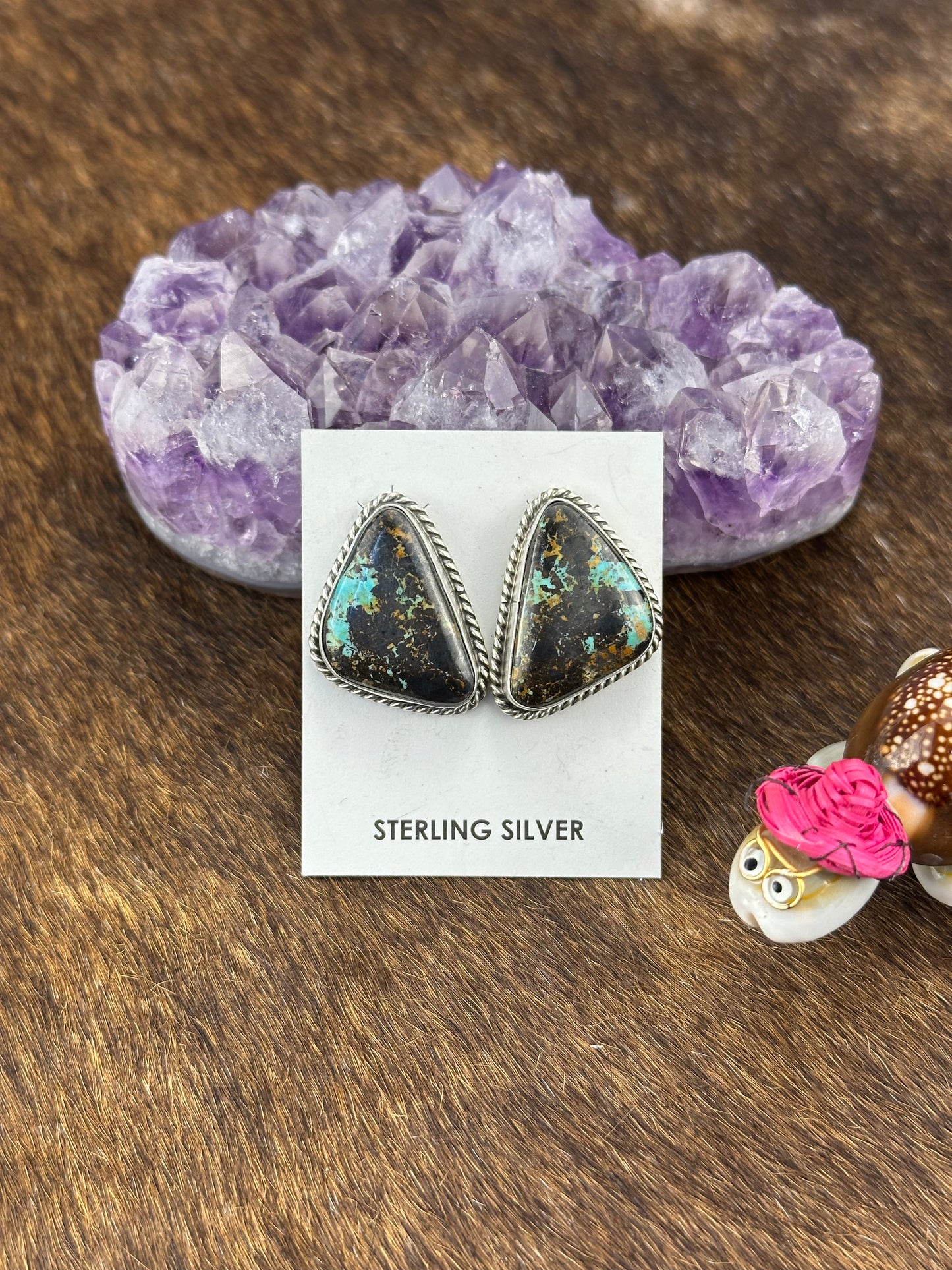 Black Jack Stud Earring