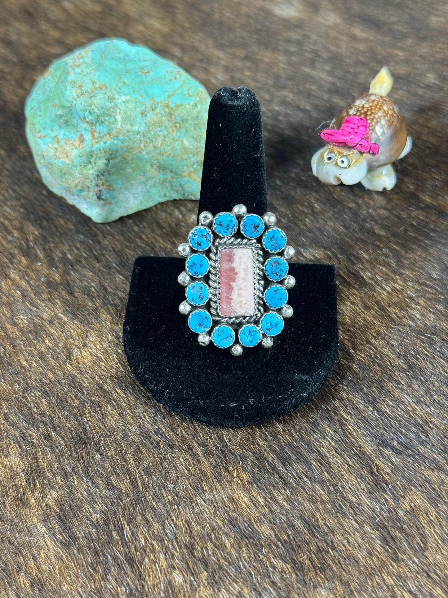 Sleeping Beauty and "rare" Rhodochrosite Ring