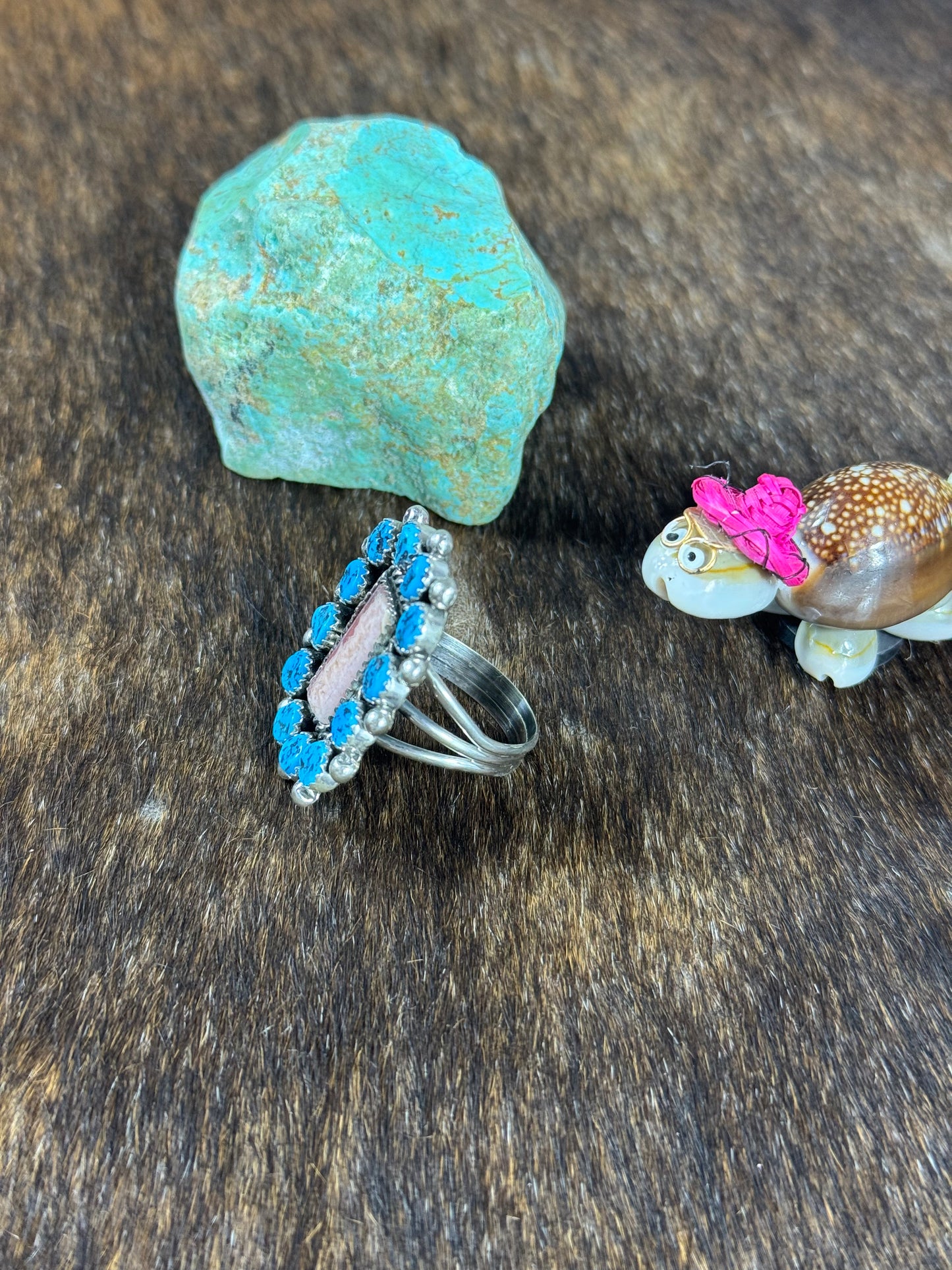 Sleeping Beauty and "rare" Rhodochrosite Ring