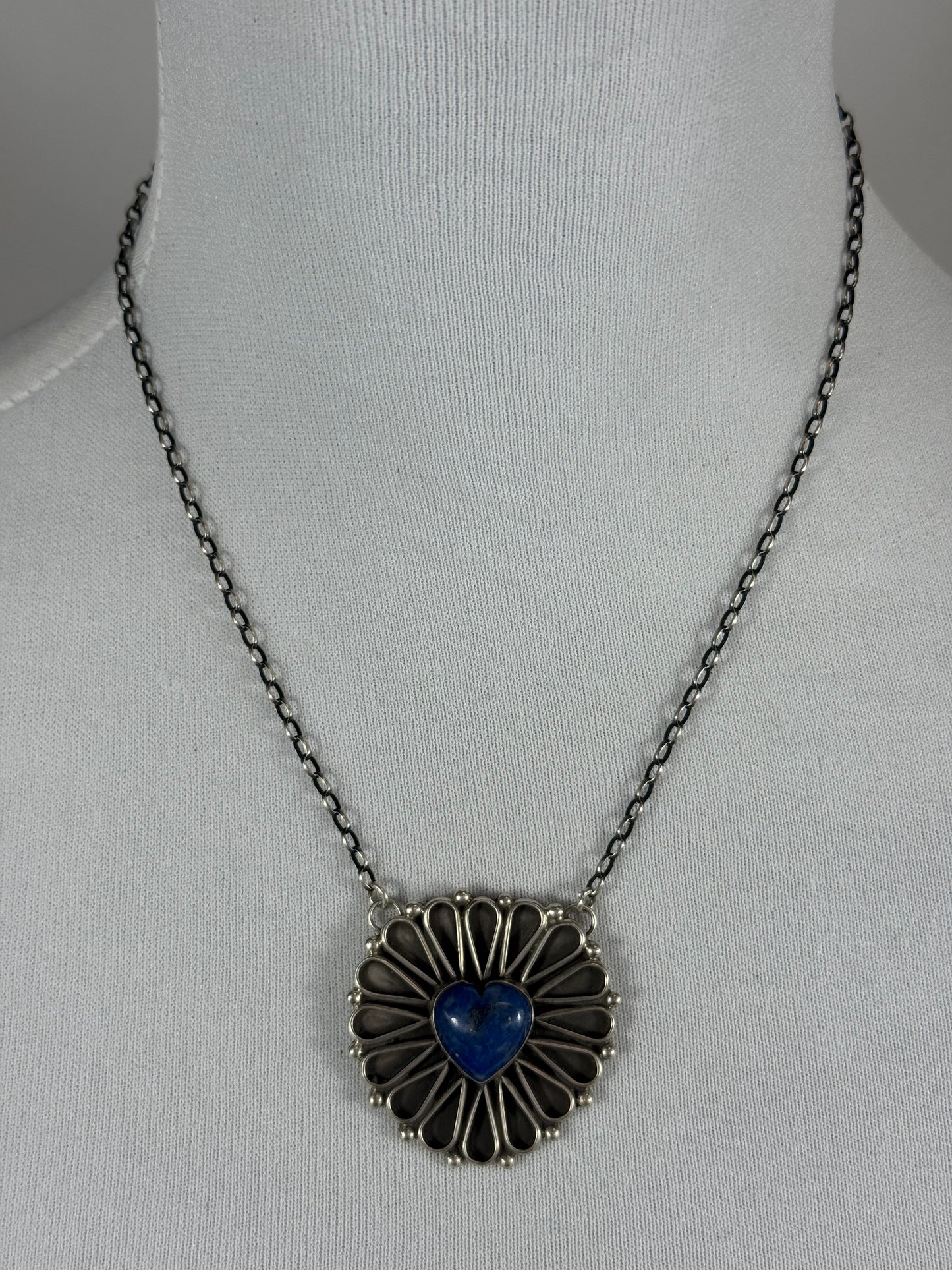Lapis Heart Necklace