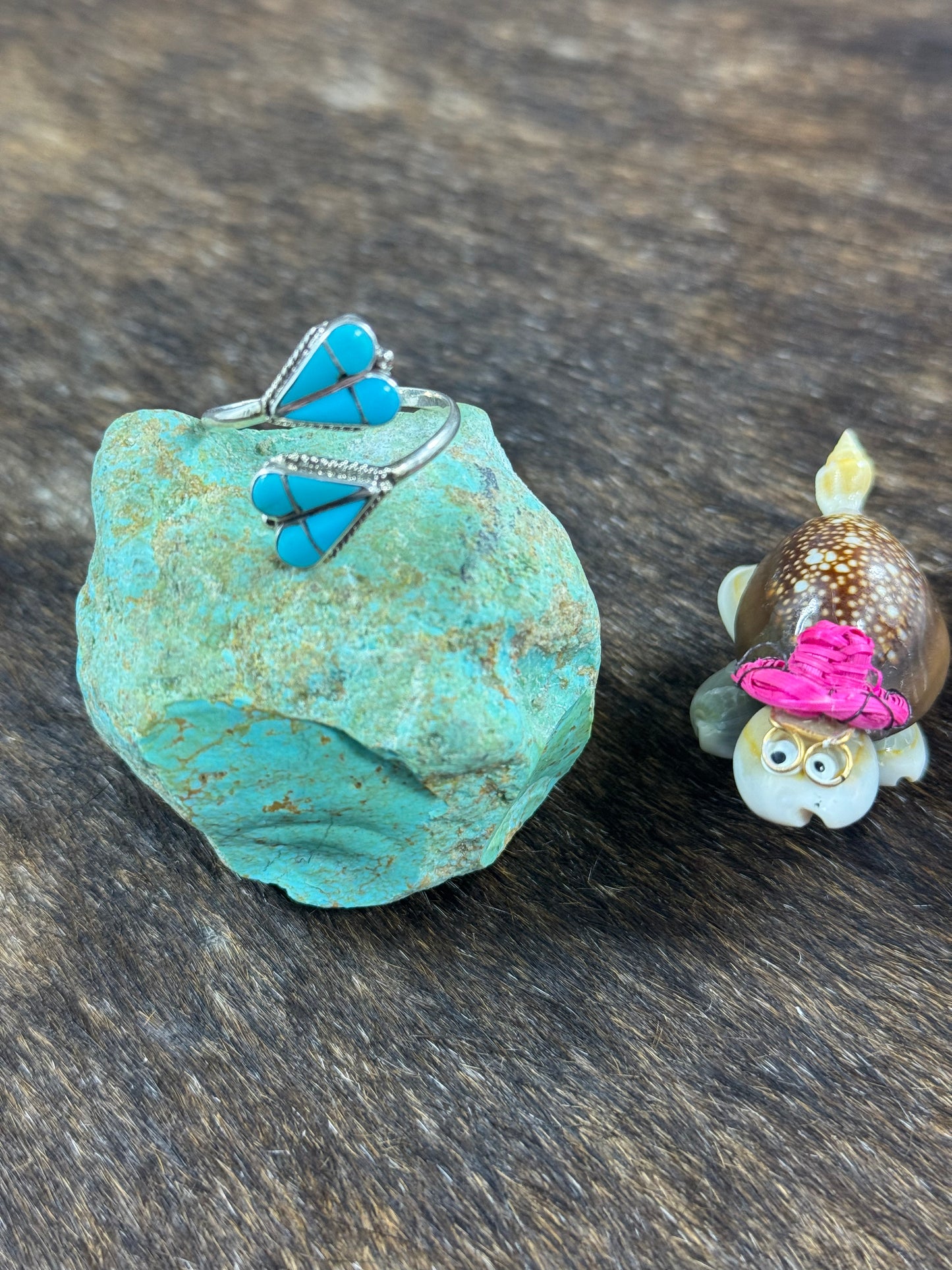 Adjustable Two Sided Heart Ring