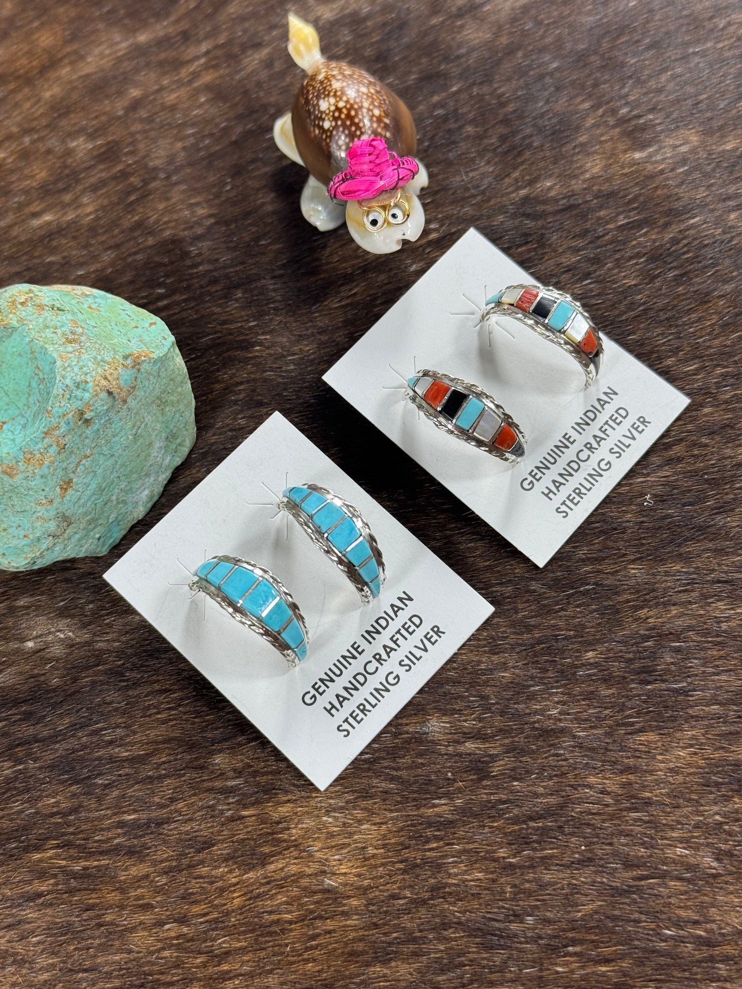 Inlay Hoop Earring