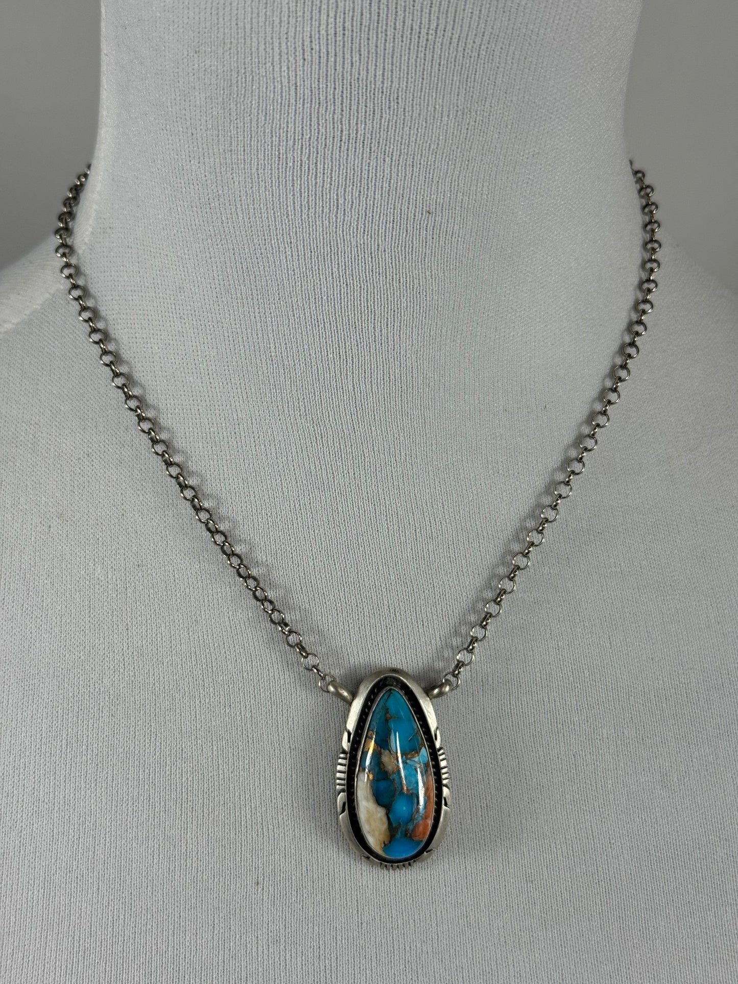 Orange Crush Fixed Pendant Necklace