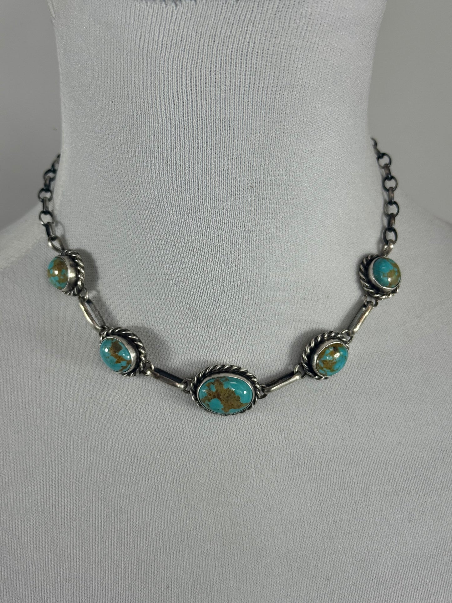 Kingman Turquoise Choker Necklace