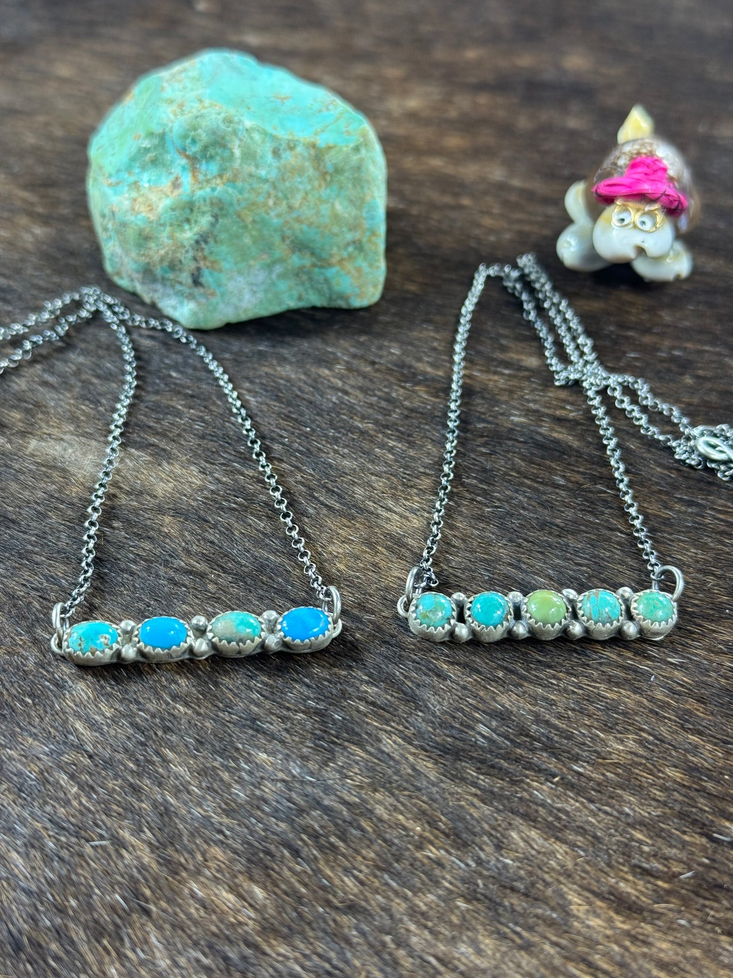Kingman 5 Stone Bar Necklace