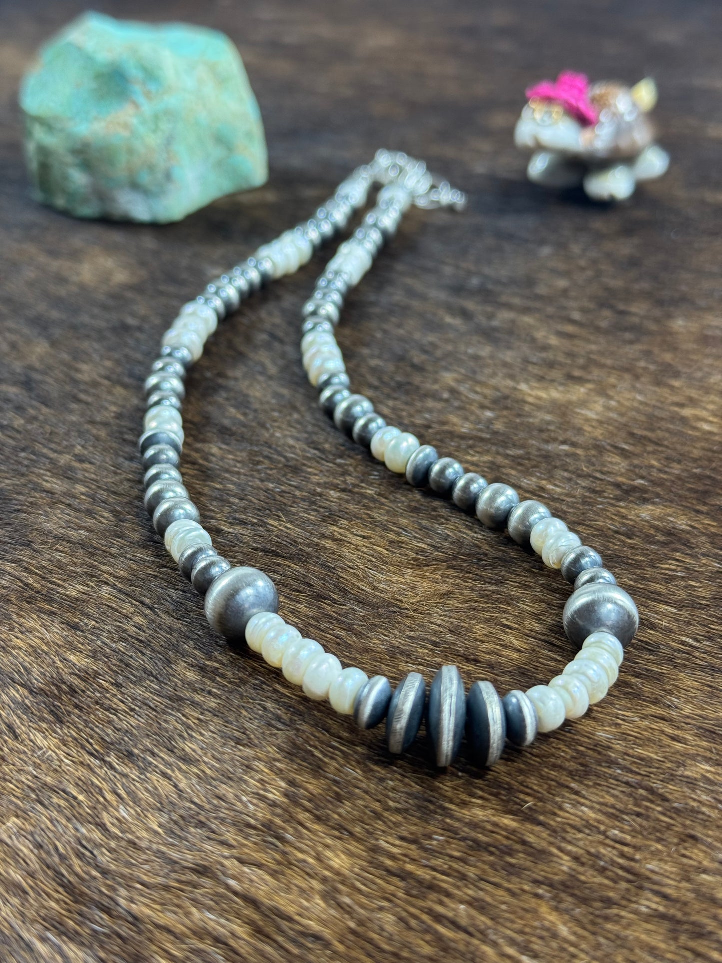 Freshwater Pearl and Sterling Necklace