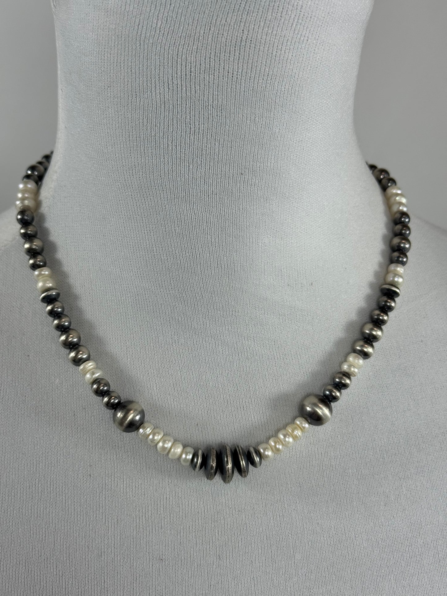 Freshwater Pearl and Sterling Necklace