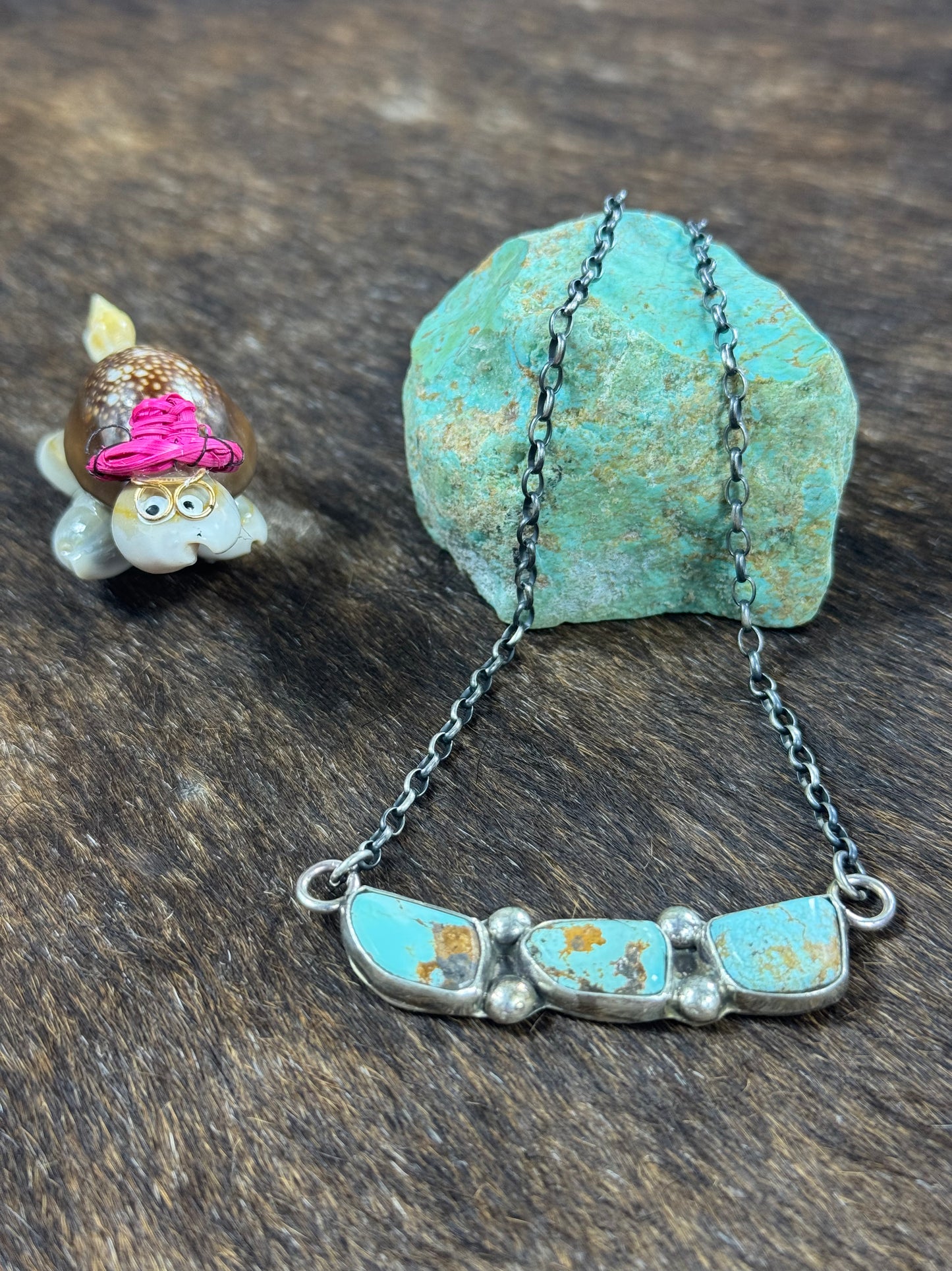 #8 Three Stone Bar Necklace