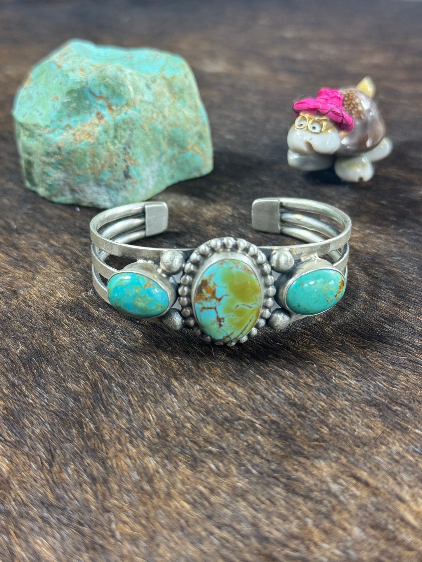 Kingman 3 Stone Bracelet