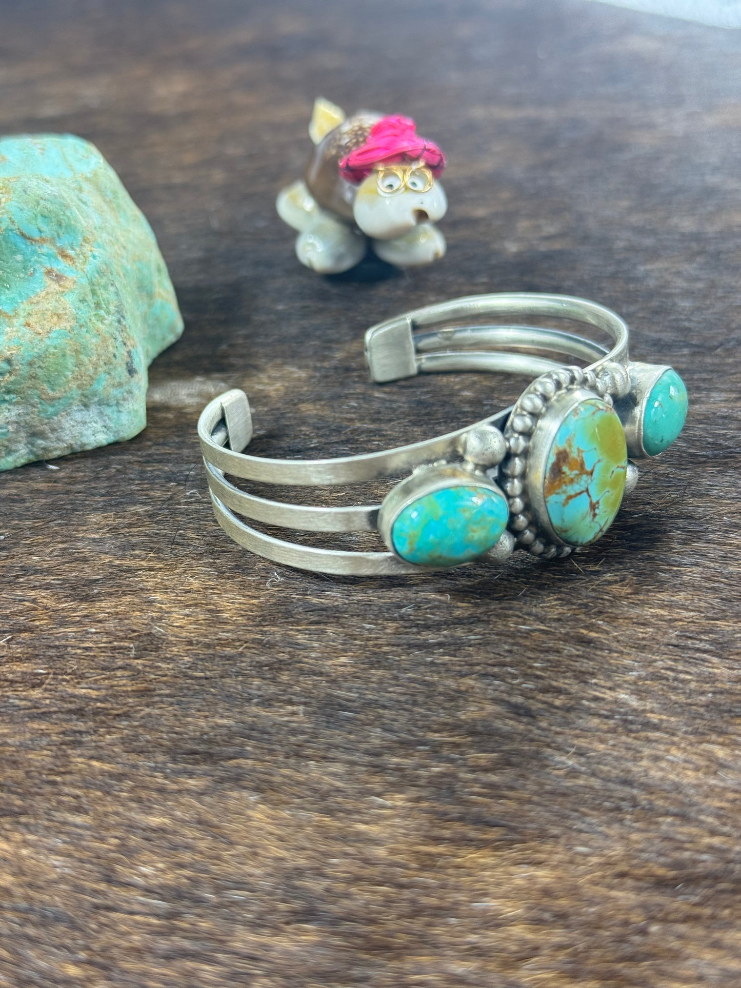 Kingman 3 Stone Bracelet