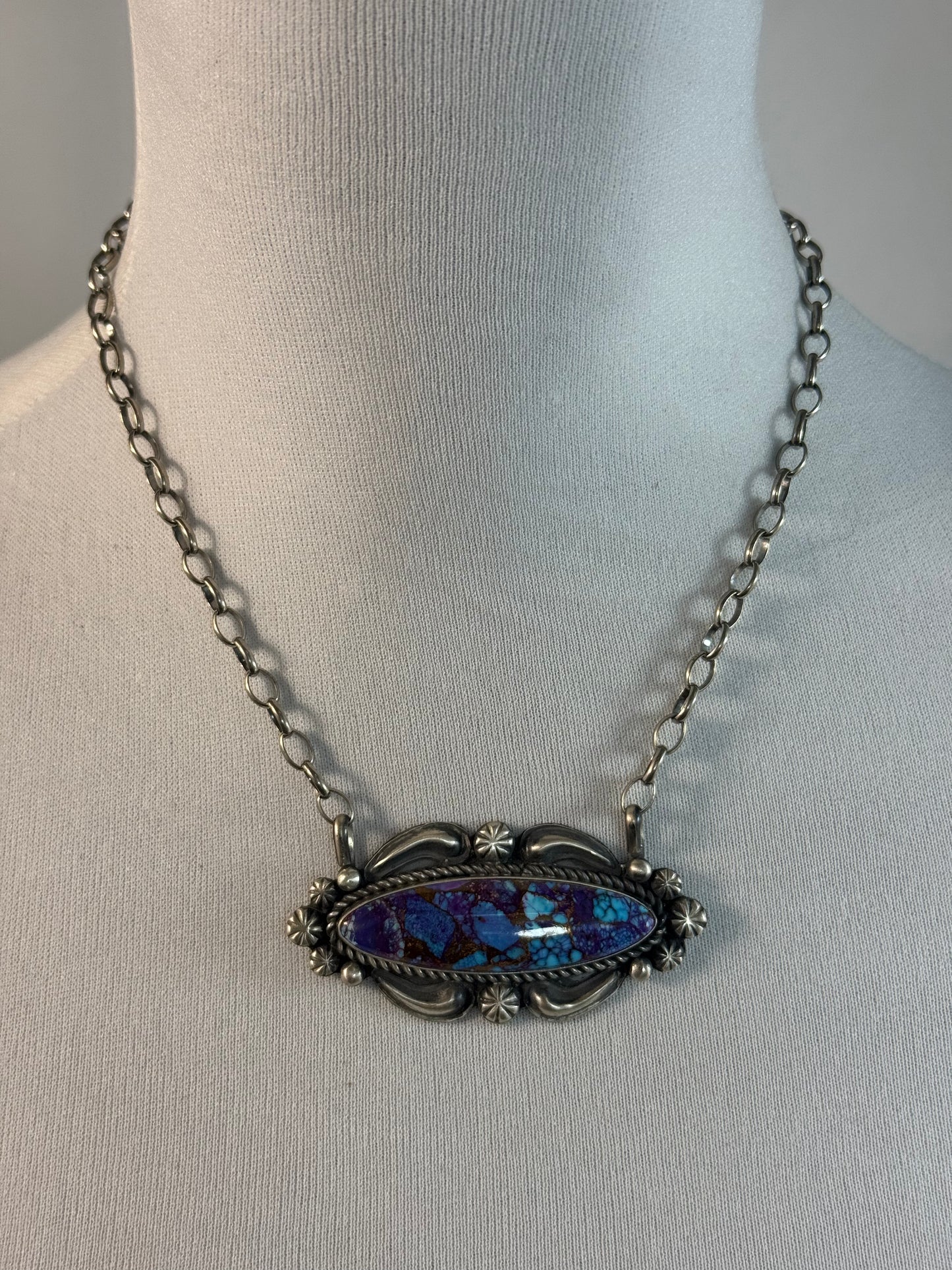 Purple Mohjave Surfboard Necklace