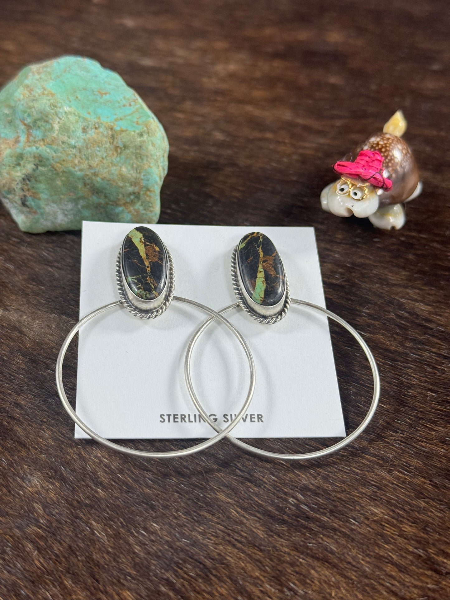 Black Jack Hoop Earring