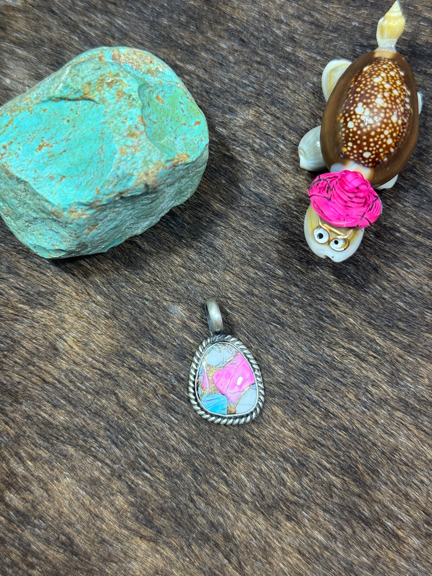 Teardrop Cotton Candy Pendants