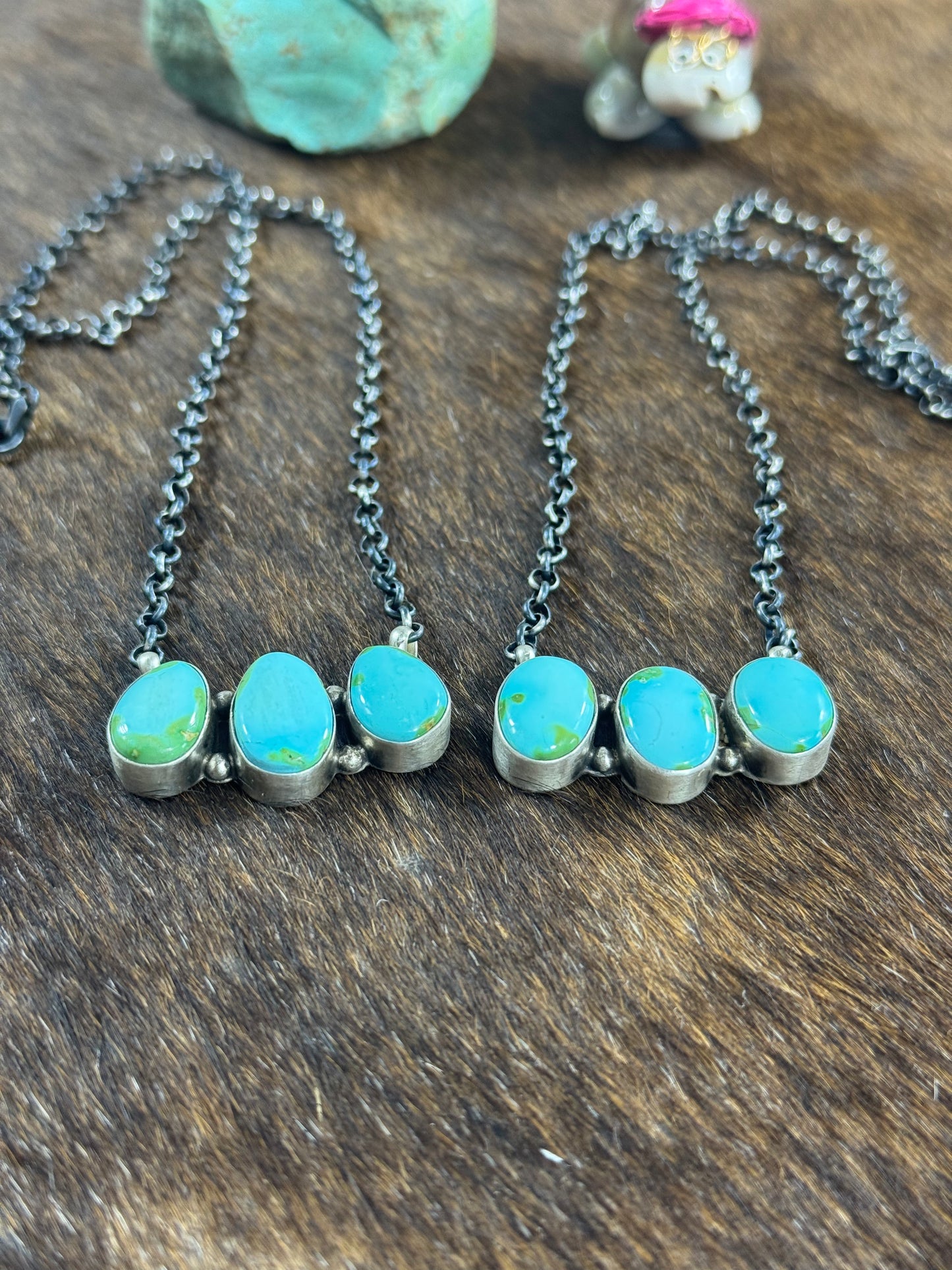 Sonoran Gold 3 Stone Fixed Necklace