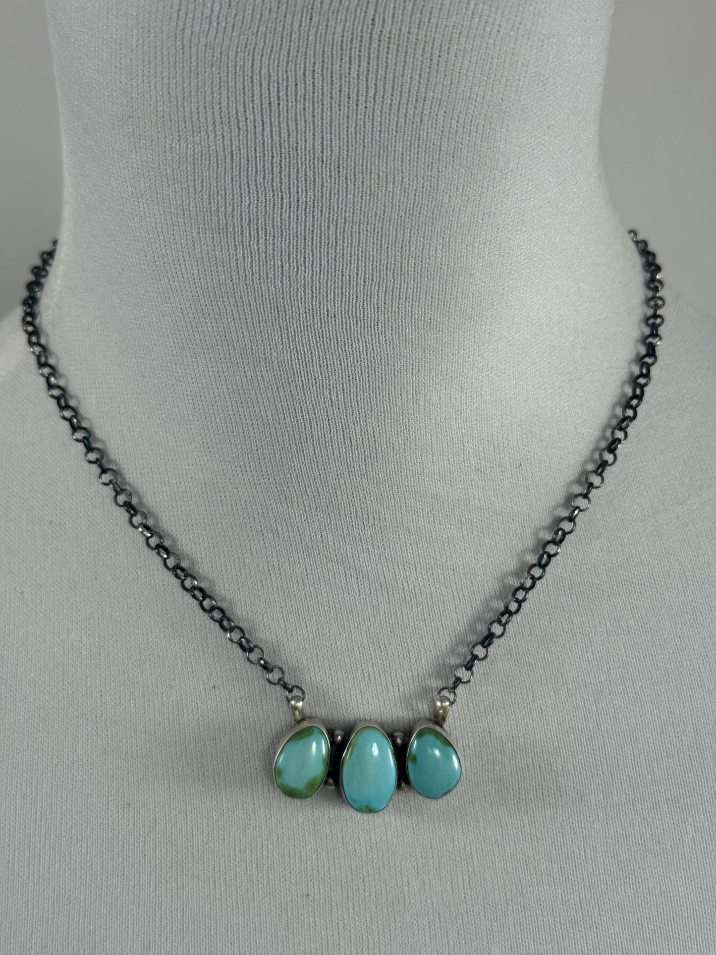 Sonoran Gold 3 Stone Fixed Necklace
