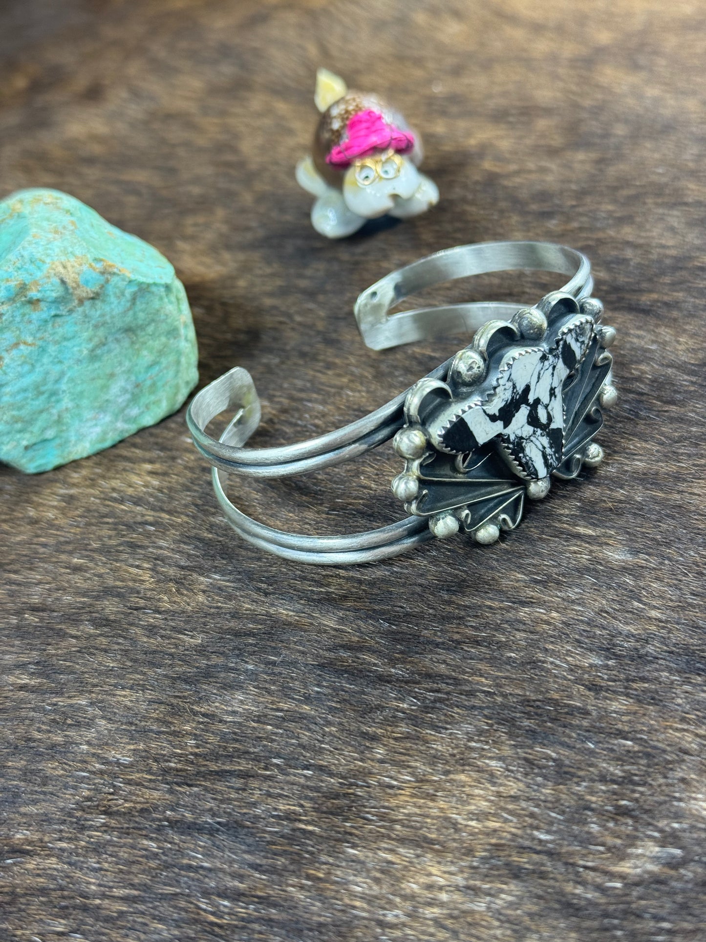 White Buffalo Cow Bracelet