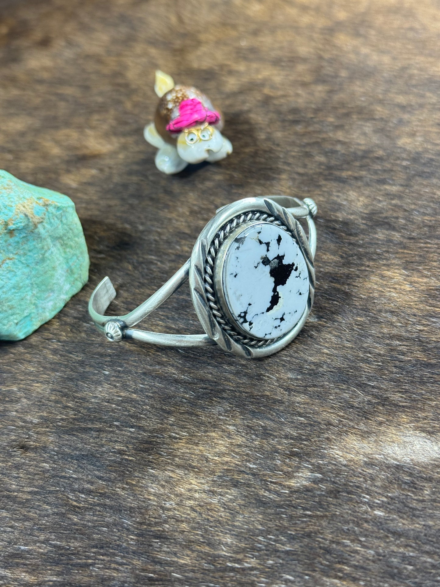 White Buffalo Circle Bracelet