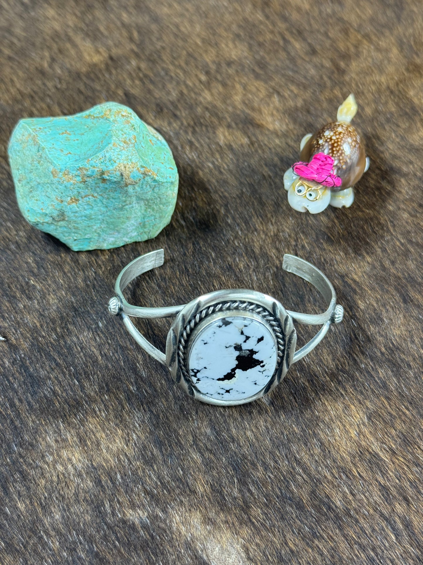 White Buffalo Circle Bracelet