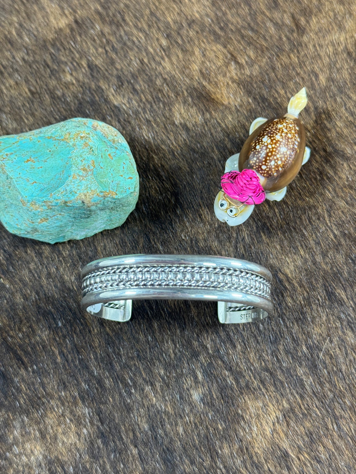 Sterling Silver Row Bracelet