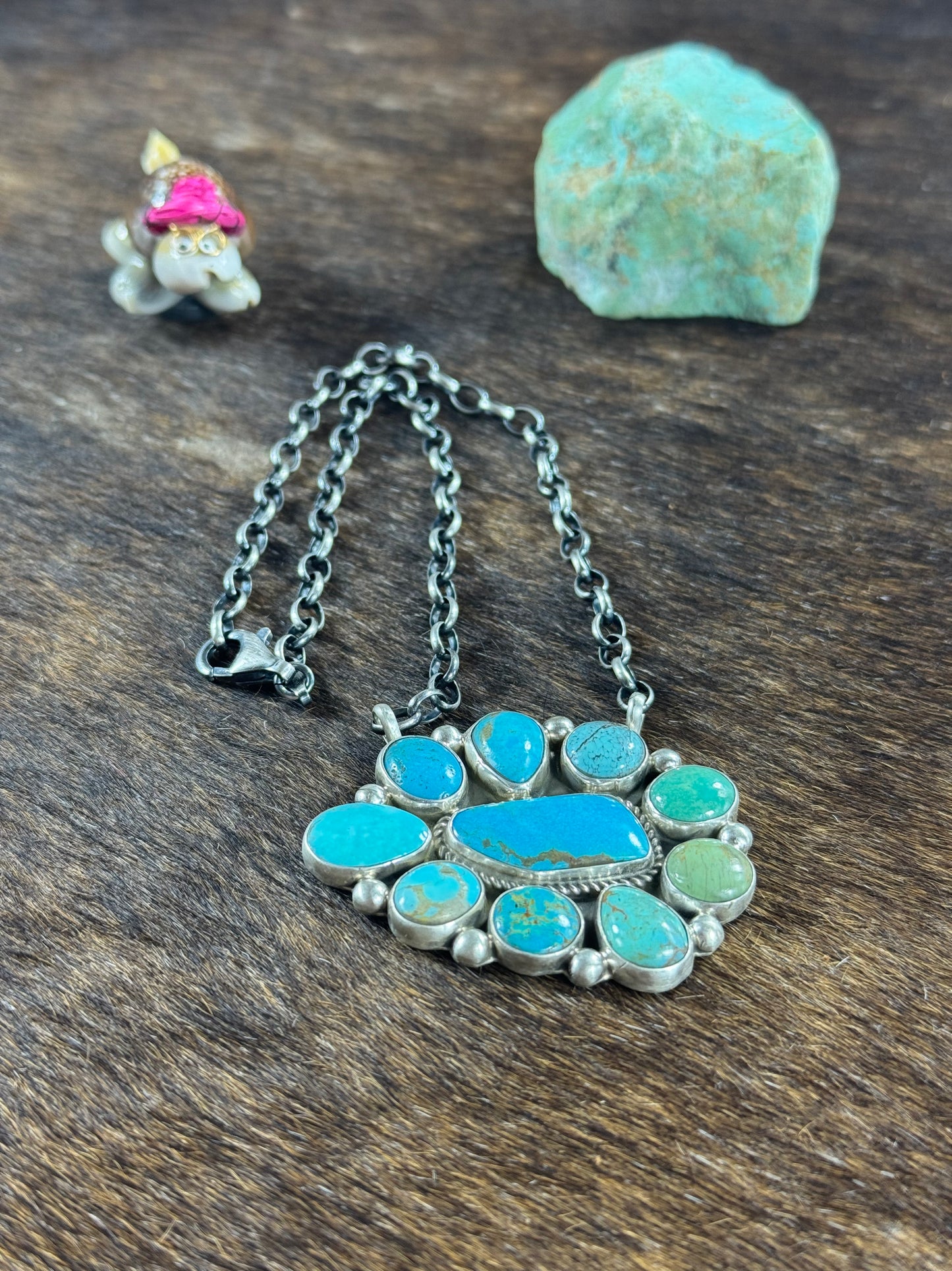 Kingman Cluster Necklace